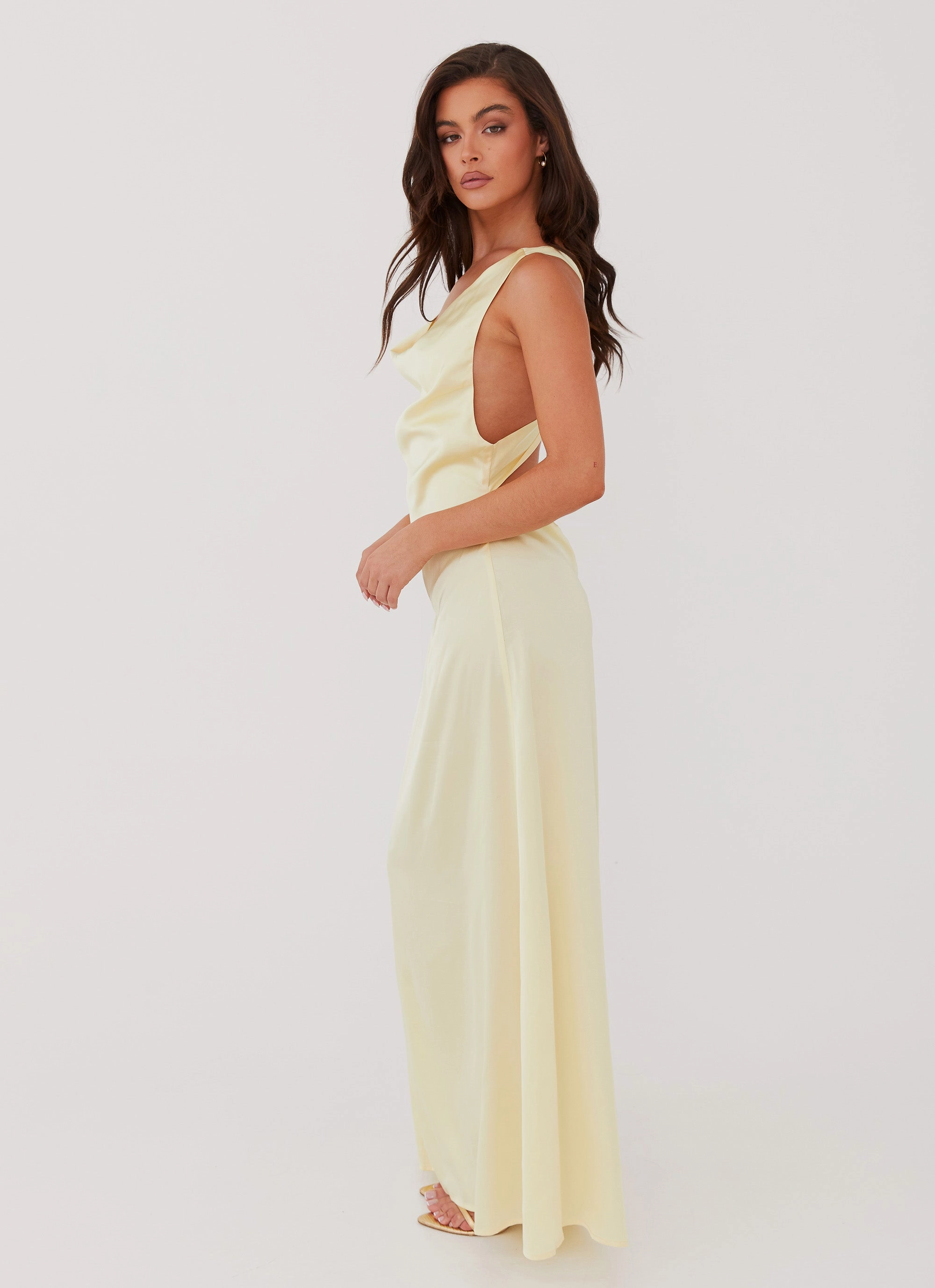 Musa Maxi Dress - Lemon Back-Zip Summer Friendly