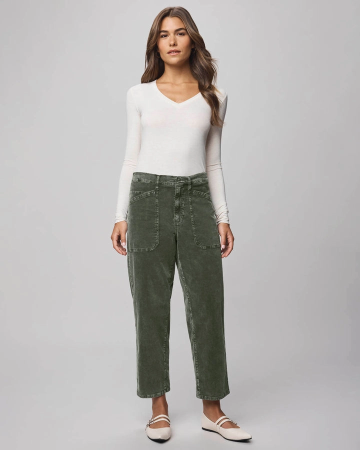 Carissa Corduroy Pant in Green Spruce NonIrritatingSeams