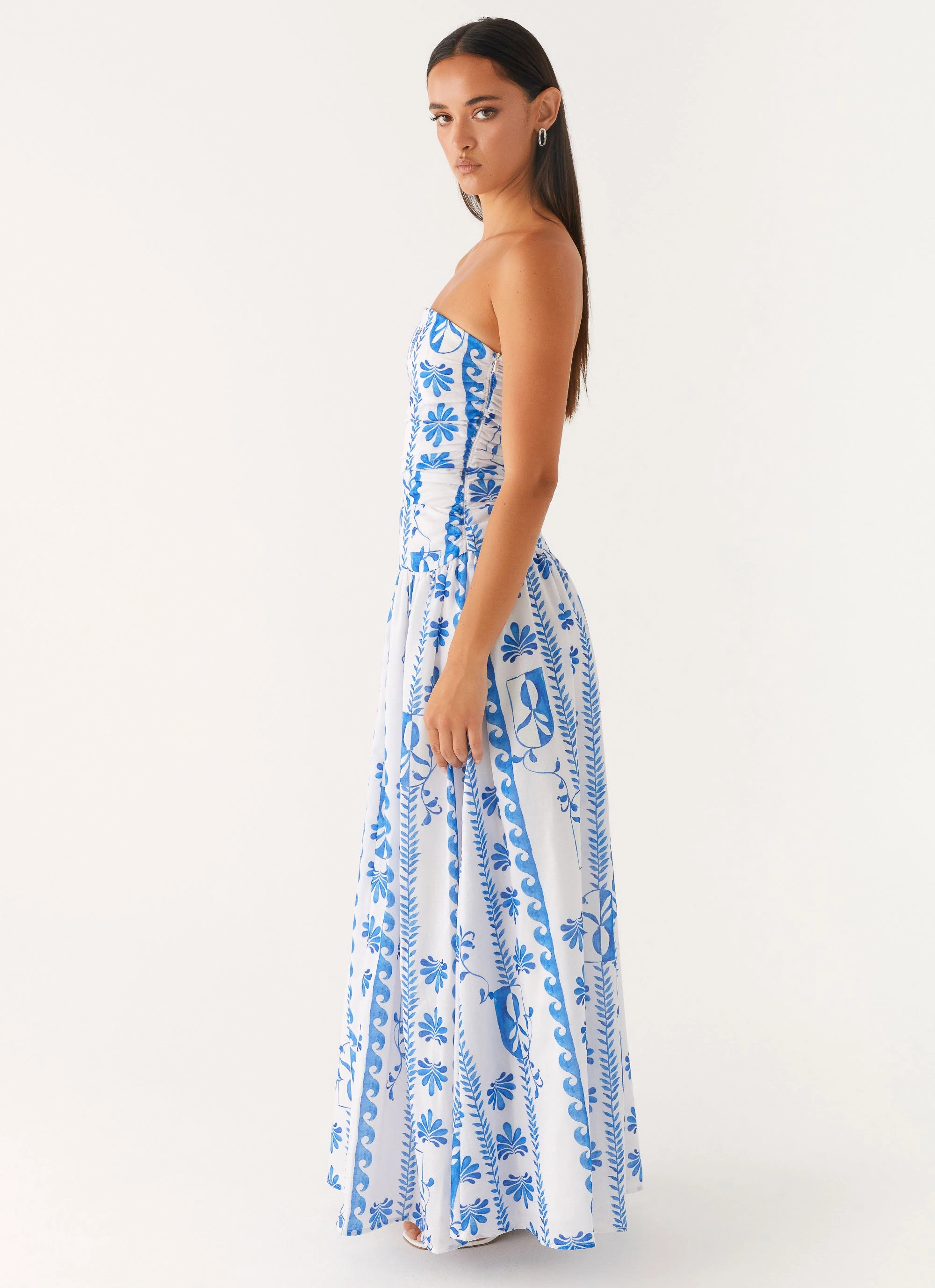 Carmel Maxi Dress - Floral Wave Ethically-Made