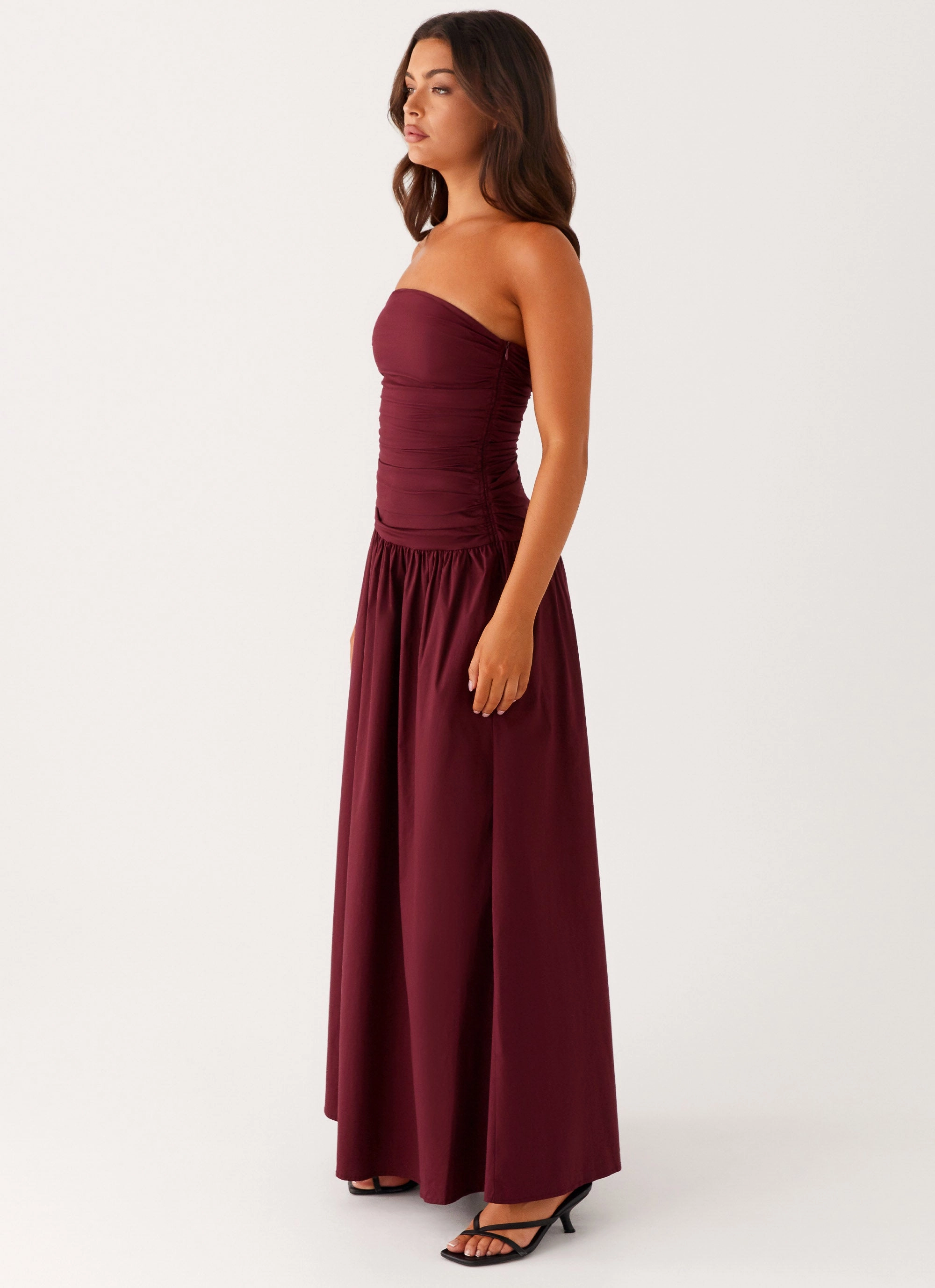 Carmel Maxi Dress - Mulberry Color-Blocked