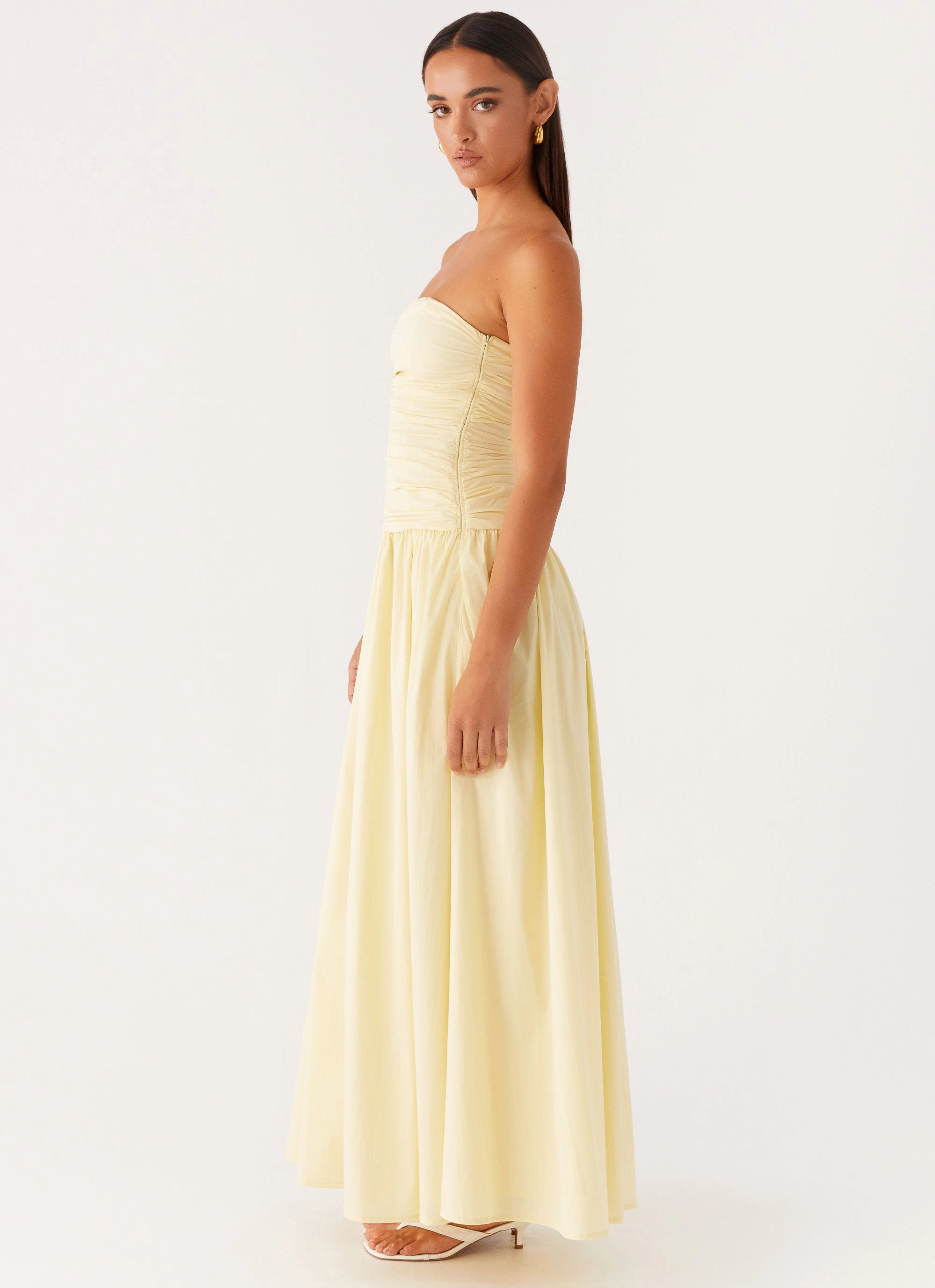 Nature Bloom Carmel Maxi Dress - Yellow
