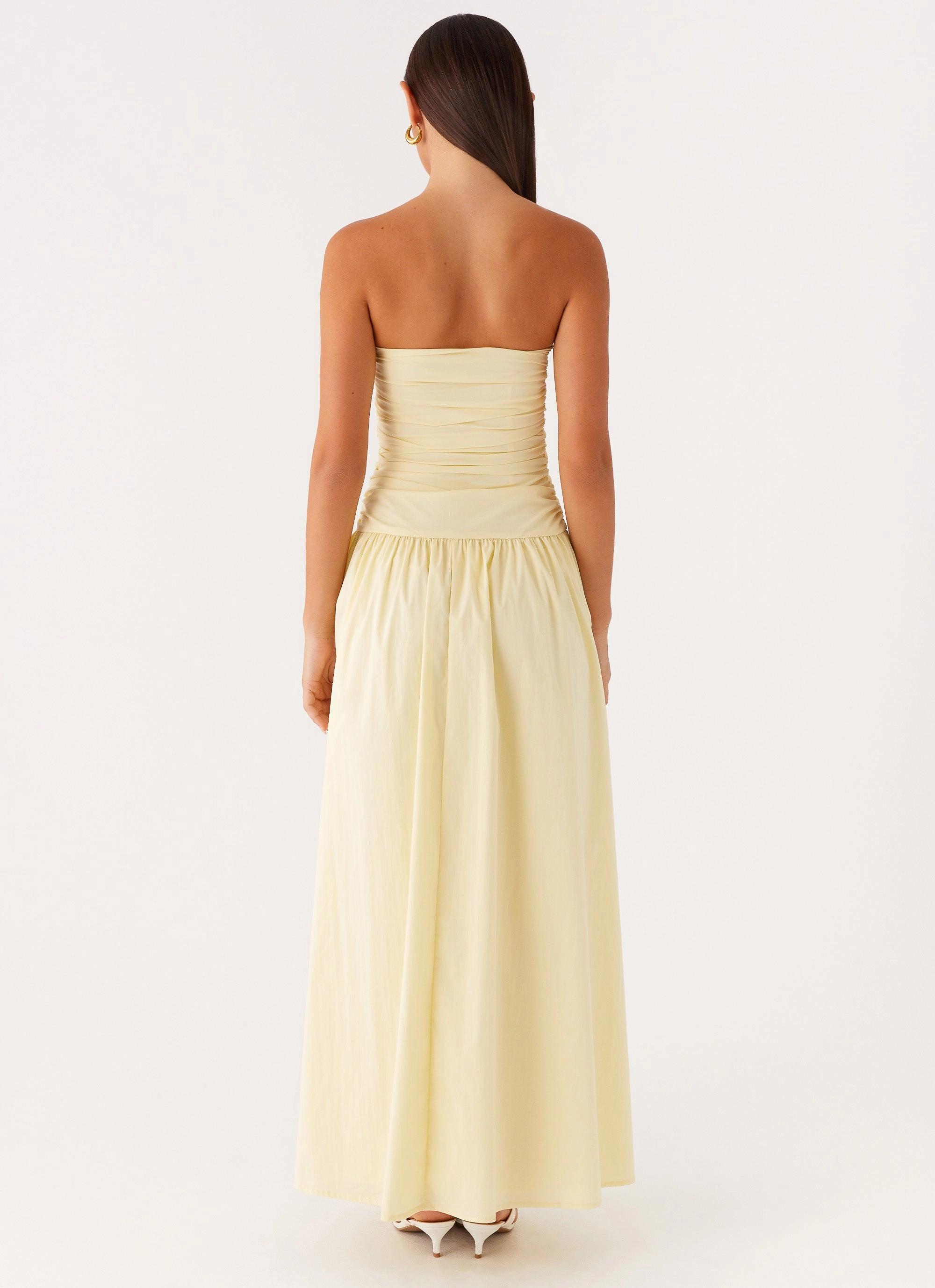Clean Cut Carmel Maxi Dress - Yellow