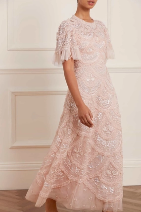 Carmen Ruffle Ankle Gown Cotton Touch