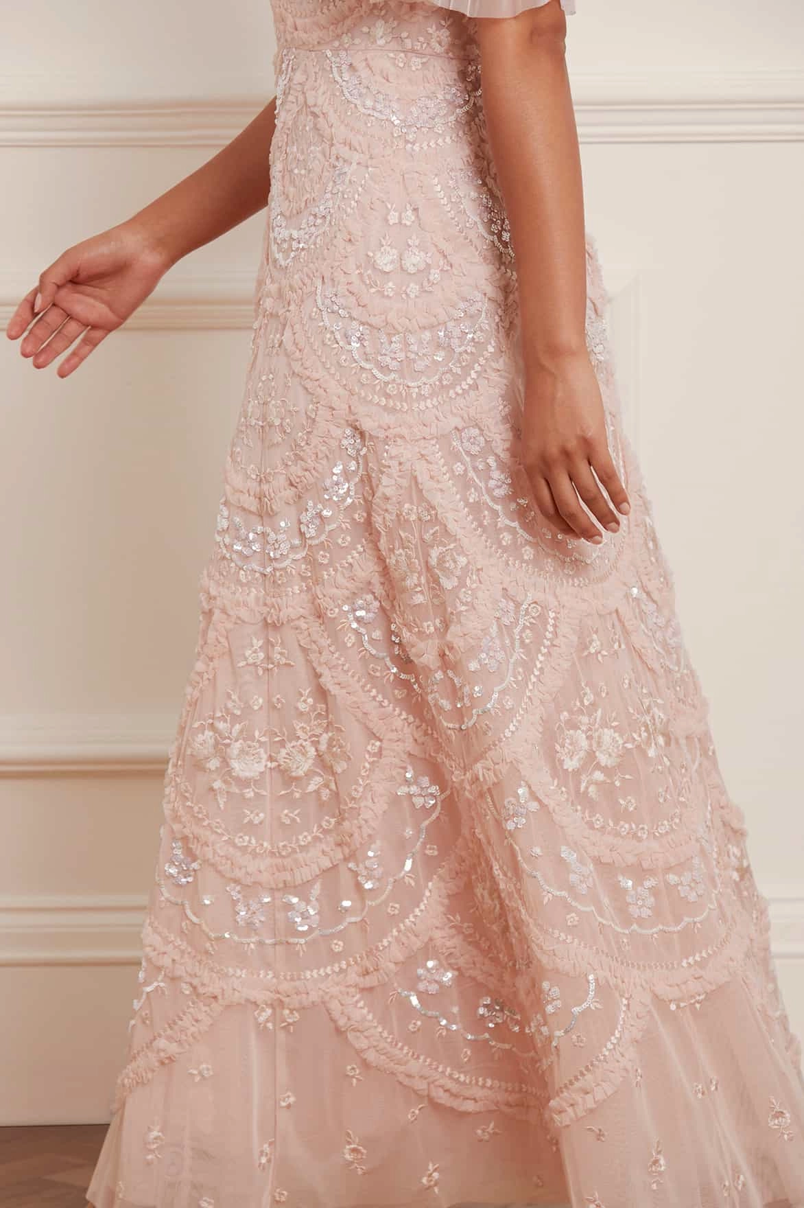 Carmen Ruffle Ankle Gown Effortless Wear