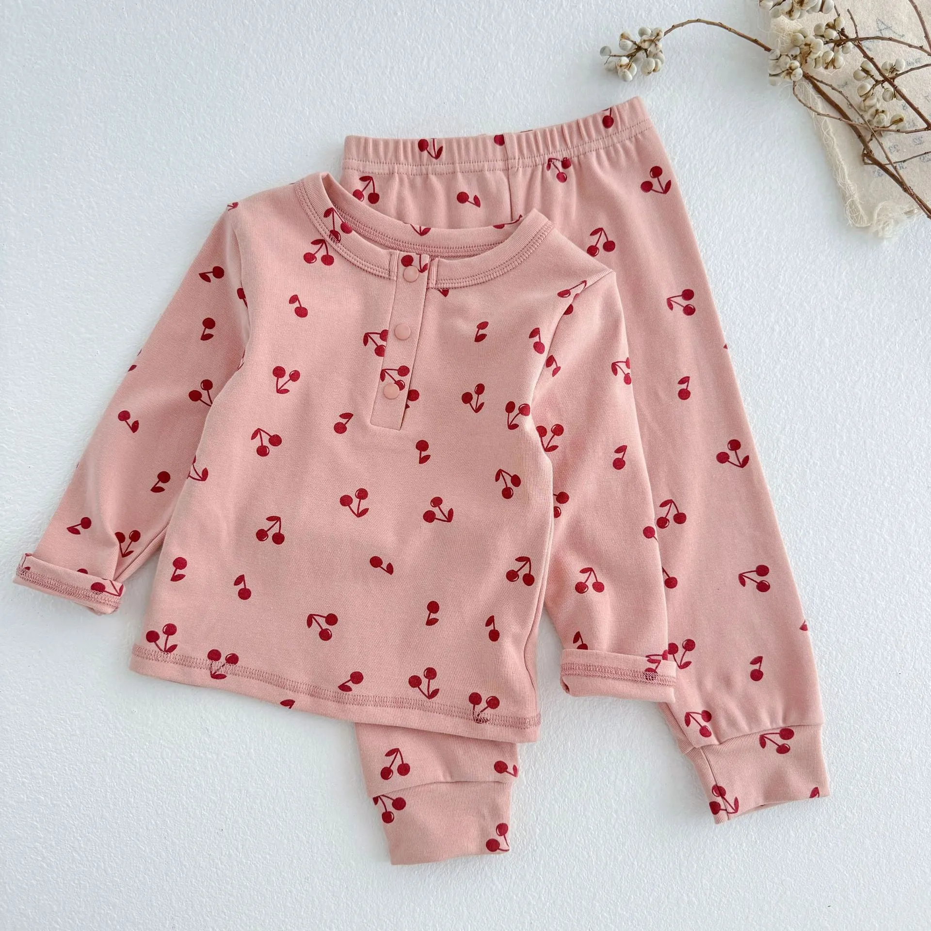 Cartoon Animal Printed Cotton Pajamas for Boys Girls