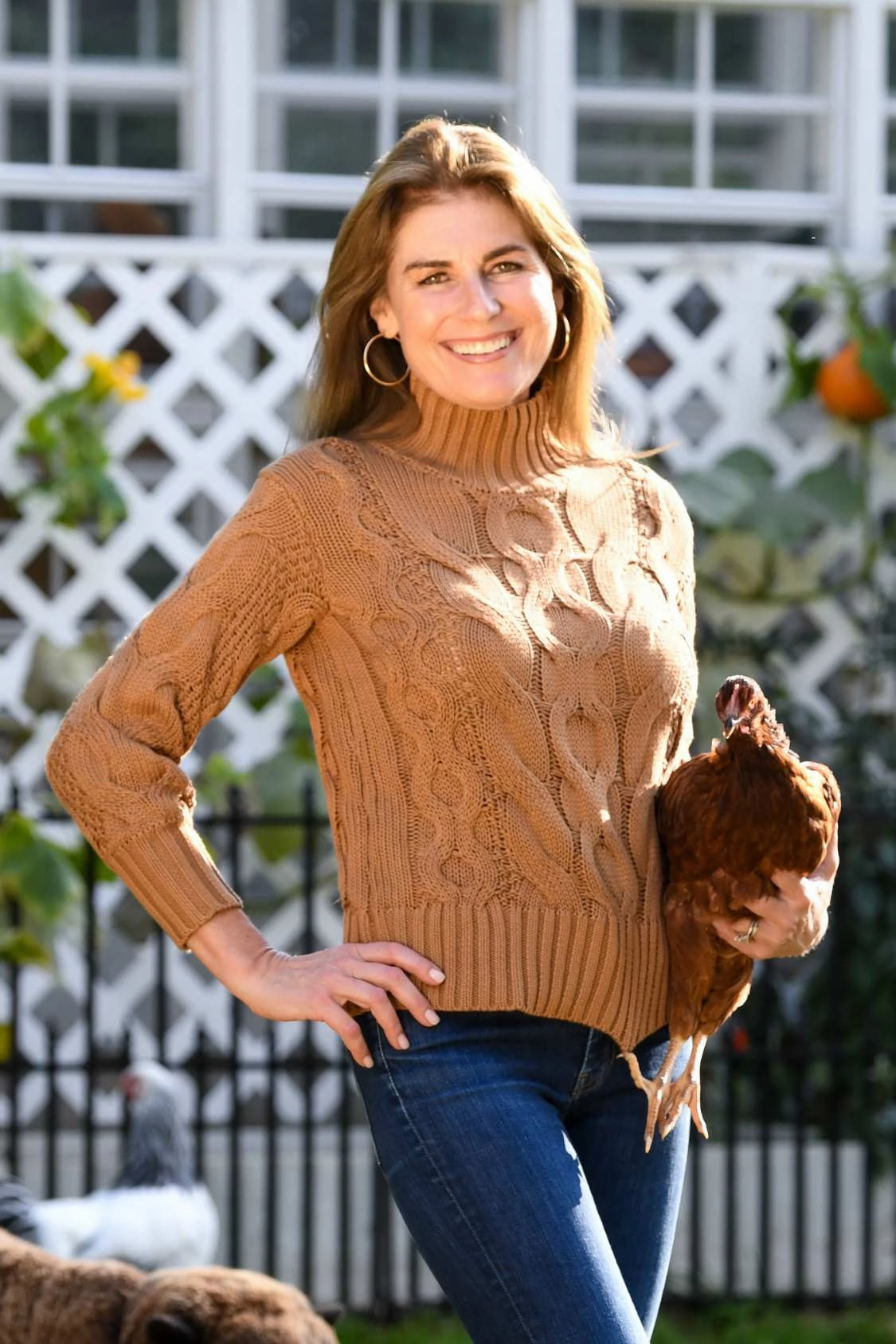 Casey Sweater / Brown NaturalFiberBlend WideNeckOpening