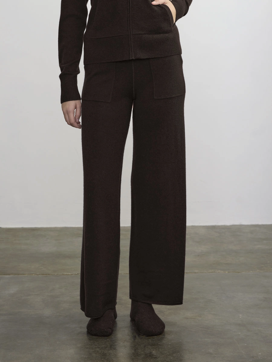 CASHMERE SWEATS Textured Fabric Finish Flexible Neckline