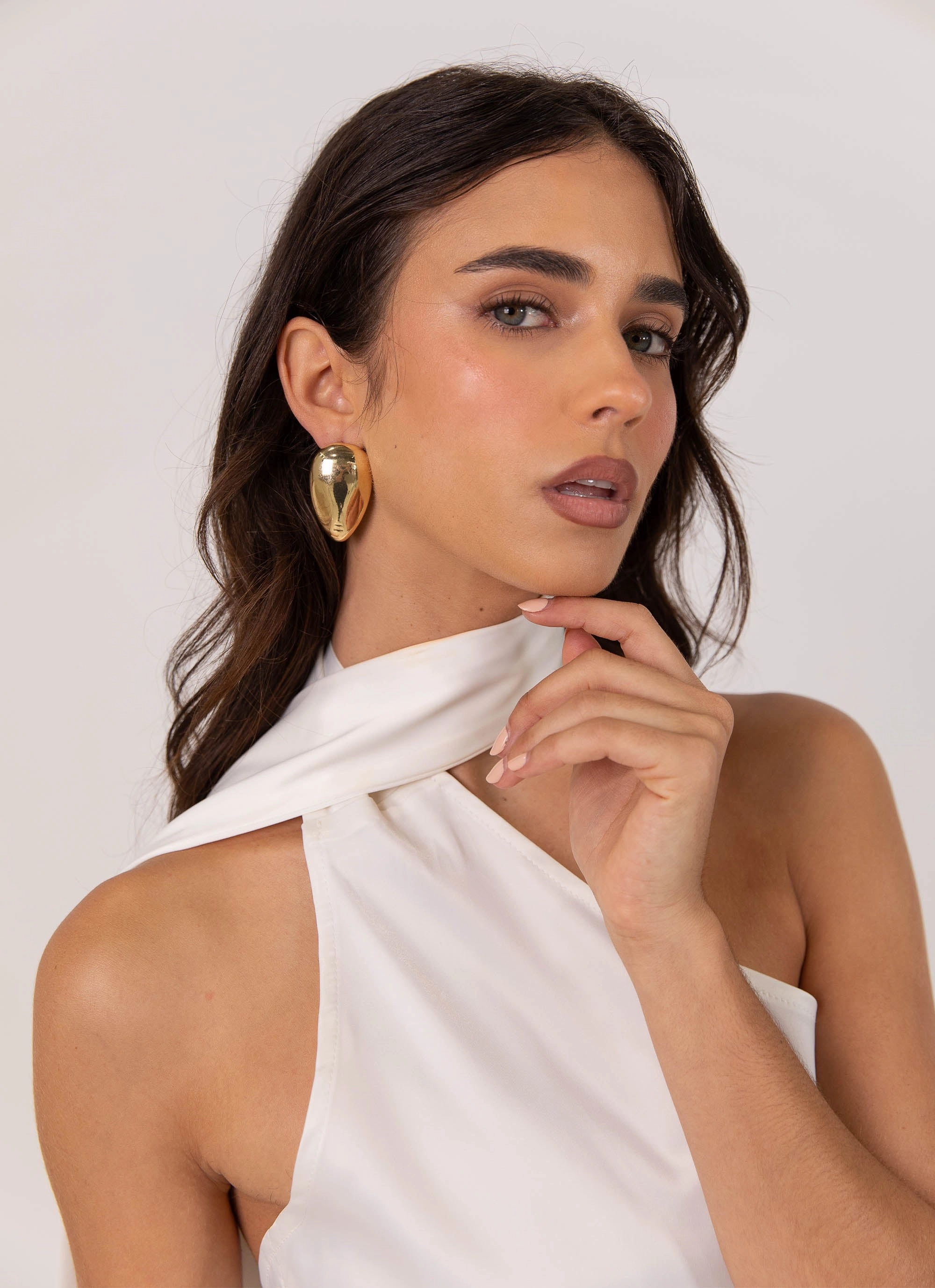 Cassandra Scarf Mini Dress - Pearl Bold Mood Perfectly Tailored