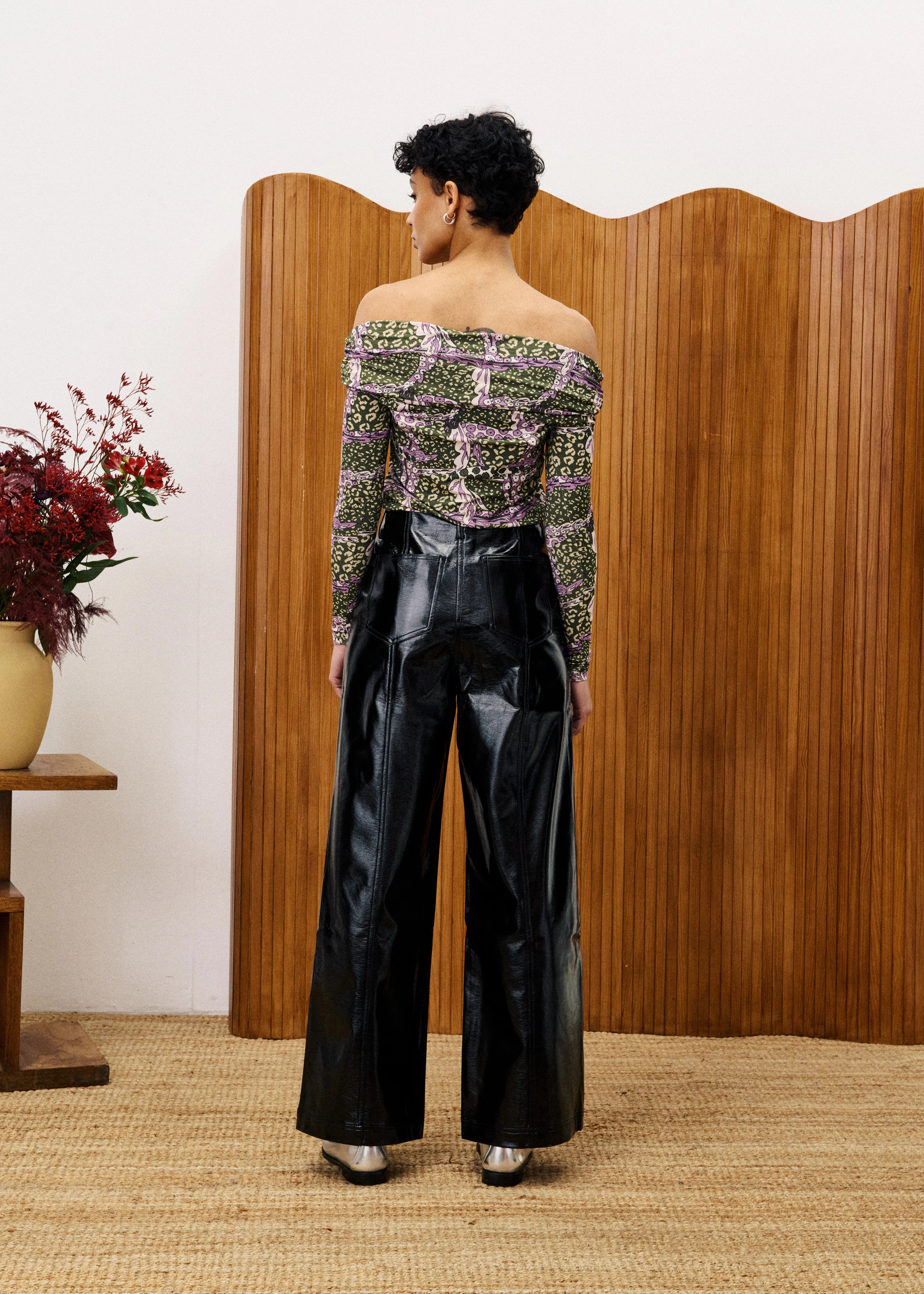 Daily Comfort Fit Snag Proof Fabric CASSANDRA VINYL SIAMESE PANTS