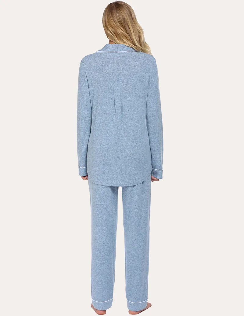 Casual Button Down Loungewear Set (US Only)