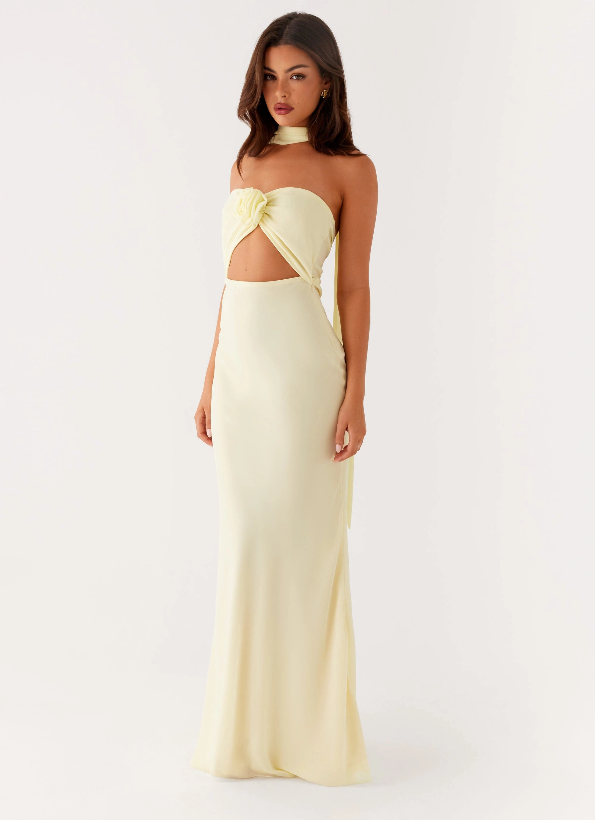 Spring Garden New Light Maxi Dress - Yellow