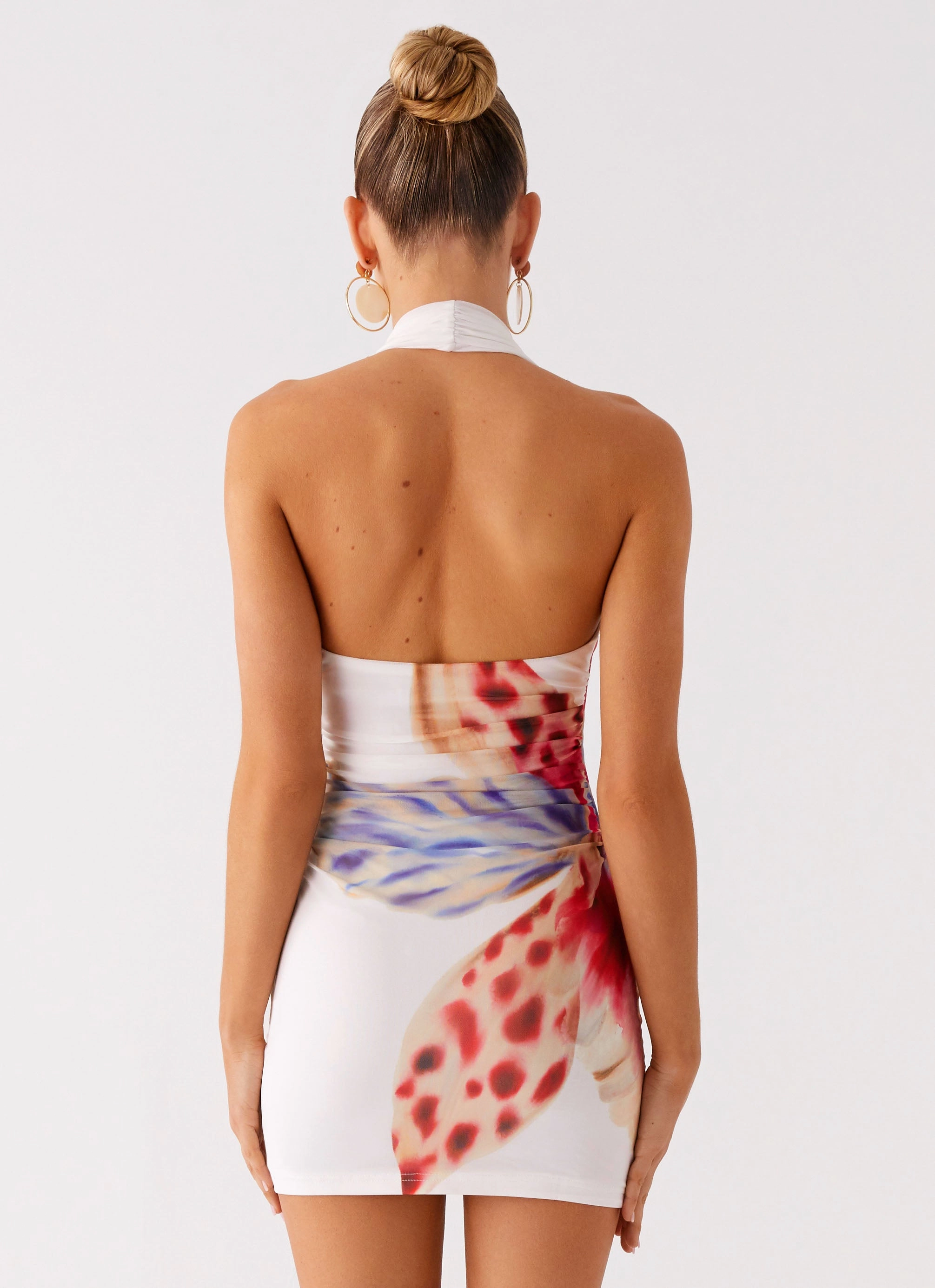 Relaxed-fit maxi dress Party Safe No Time Mini Dress - White Sea Bloom