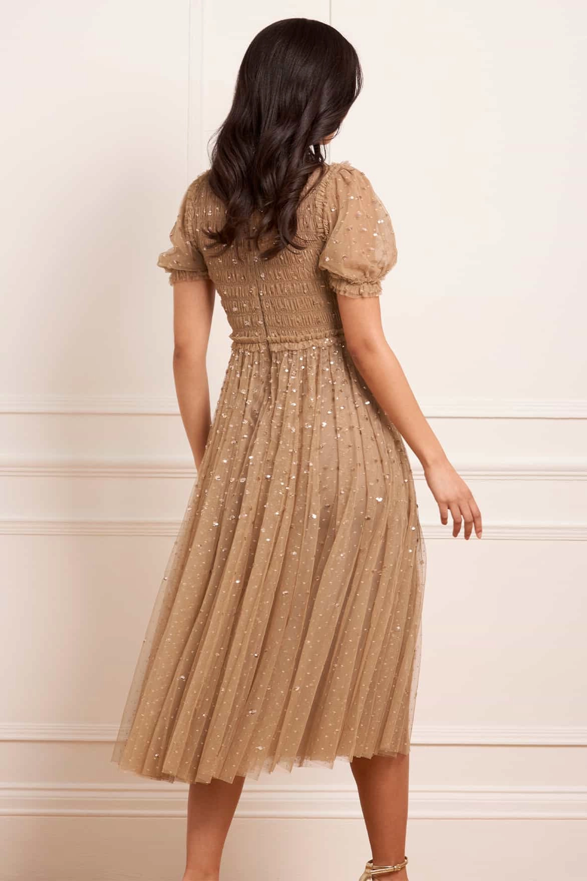 Sequin Giselle Smocked Ballerina Dress Oversized-Fit
