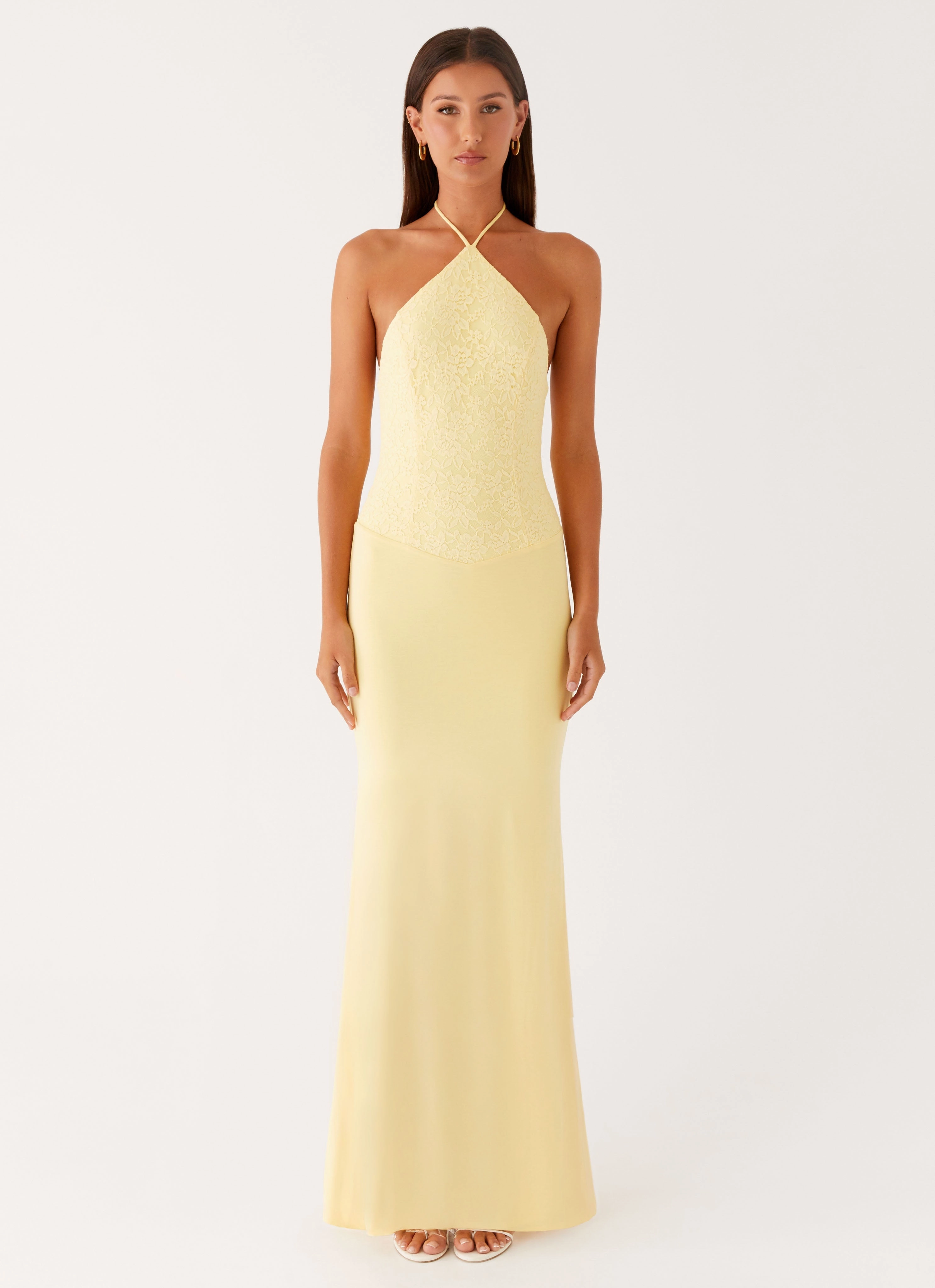 Perfect for Layering Work Favorite Fiesta Halter Maxi Dress - Sunny Yellow