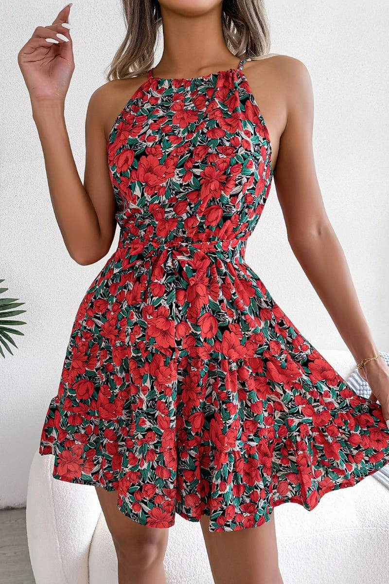 CASUAL FLOUNCY LARGE FLORAL DRESS_CWDSD2531 Classic Mood