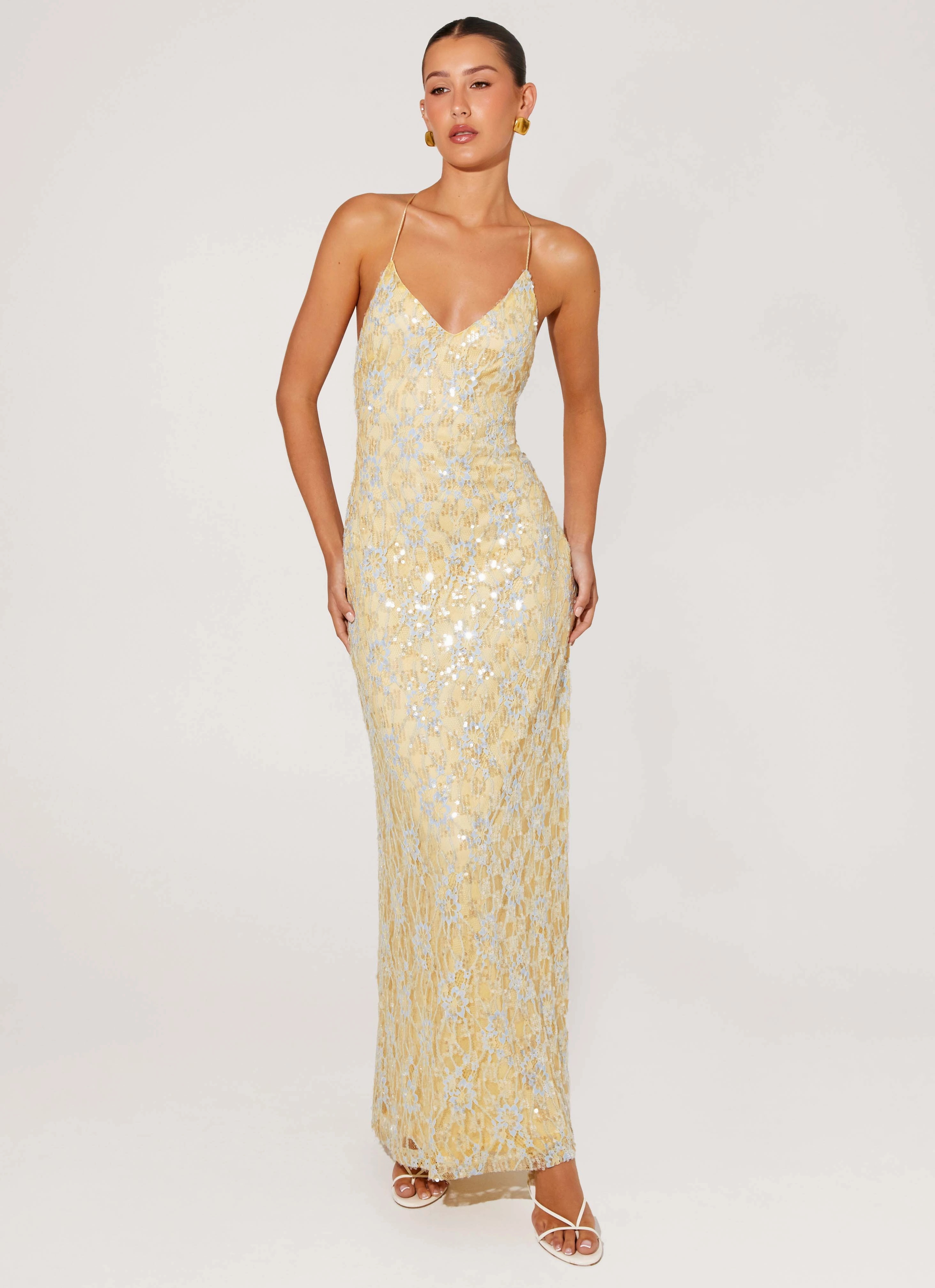 Smart Edge Standout Feature Truly Mine Maxi Dress - Yellow