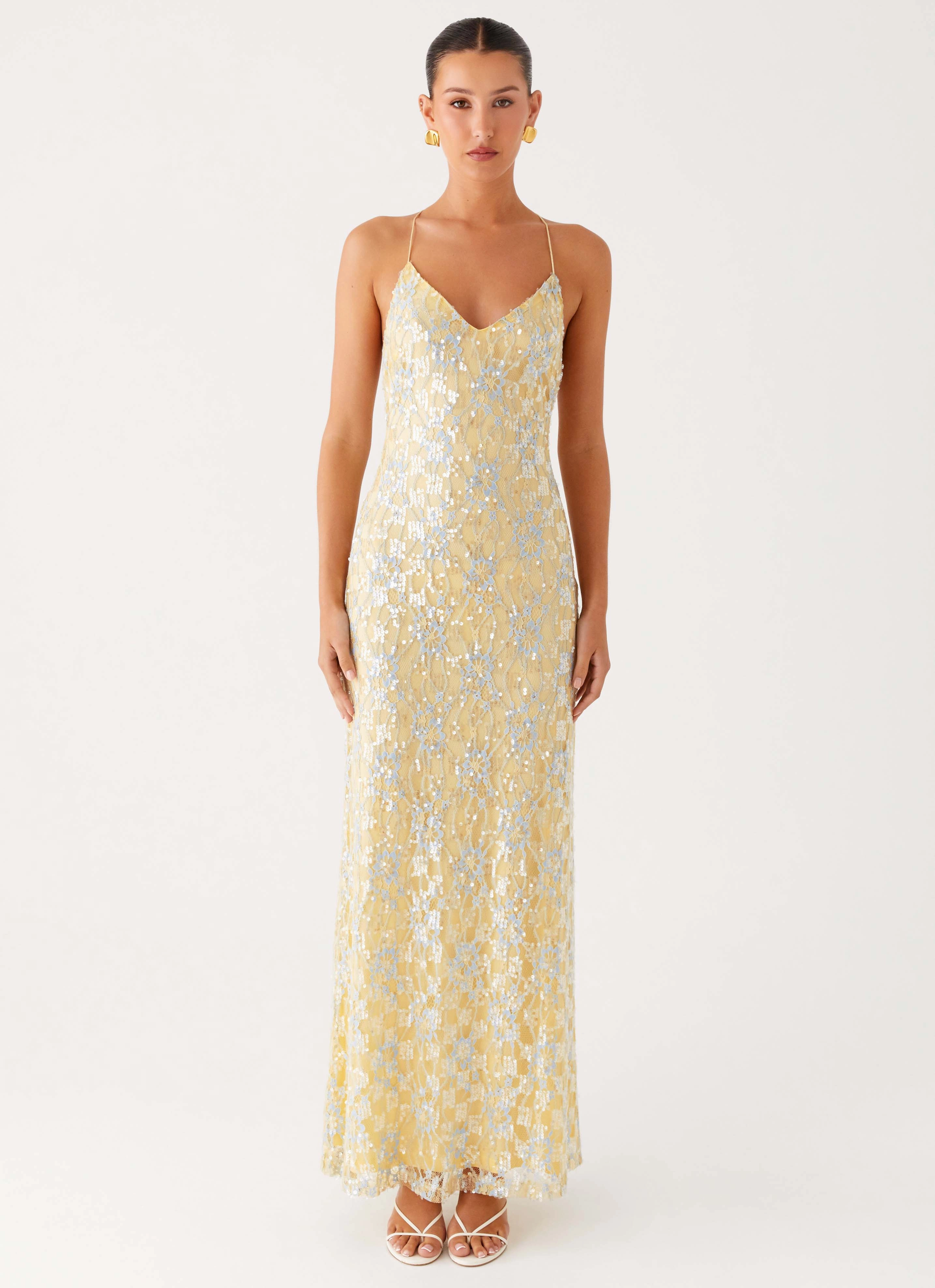 Truly Mine Maxi Dress - Yellow Soft and Stylish