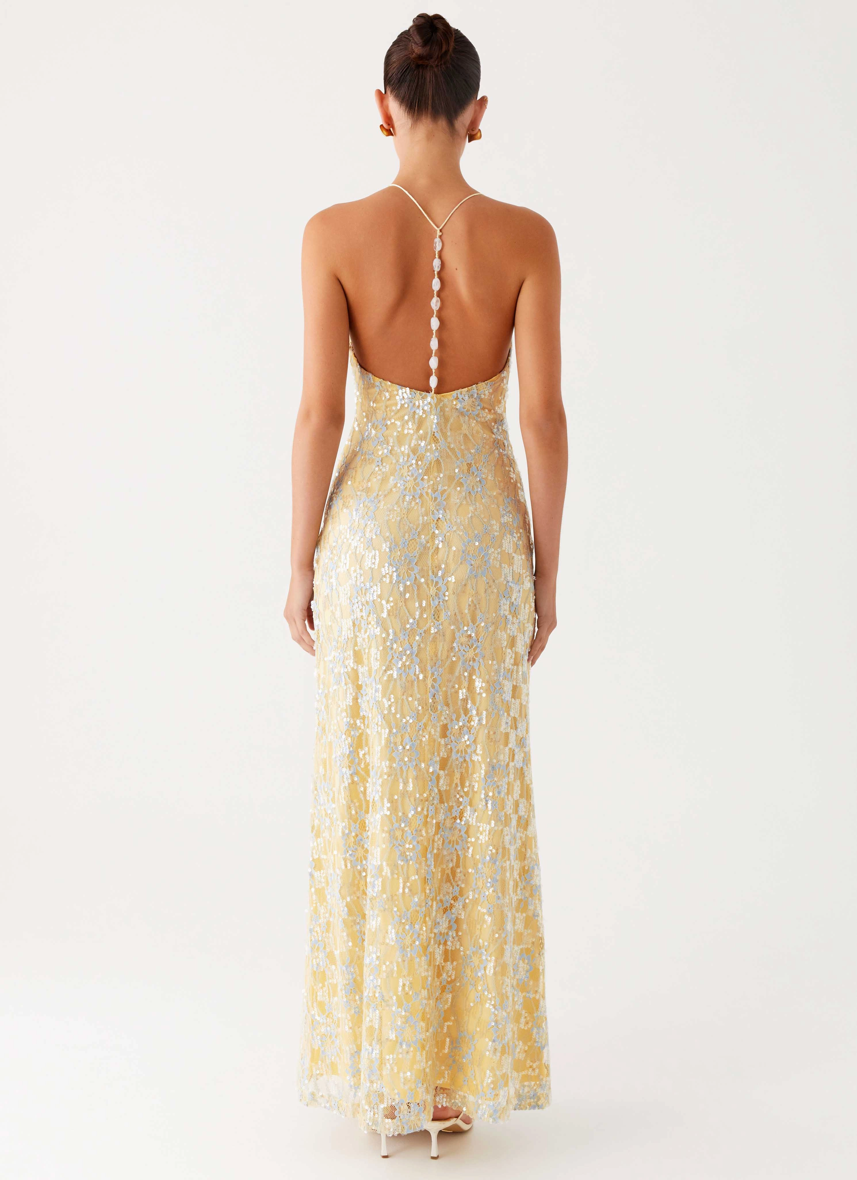 Perfect Mood Truly Mine Maxi Dress - Yellow