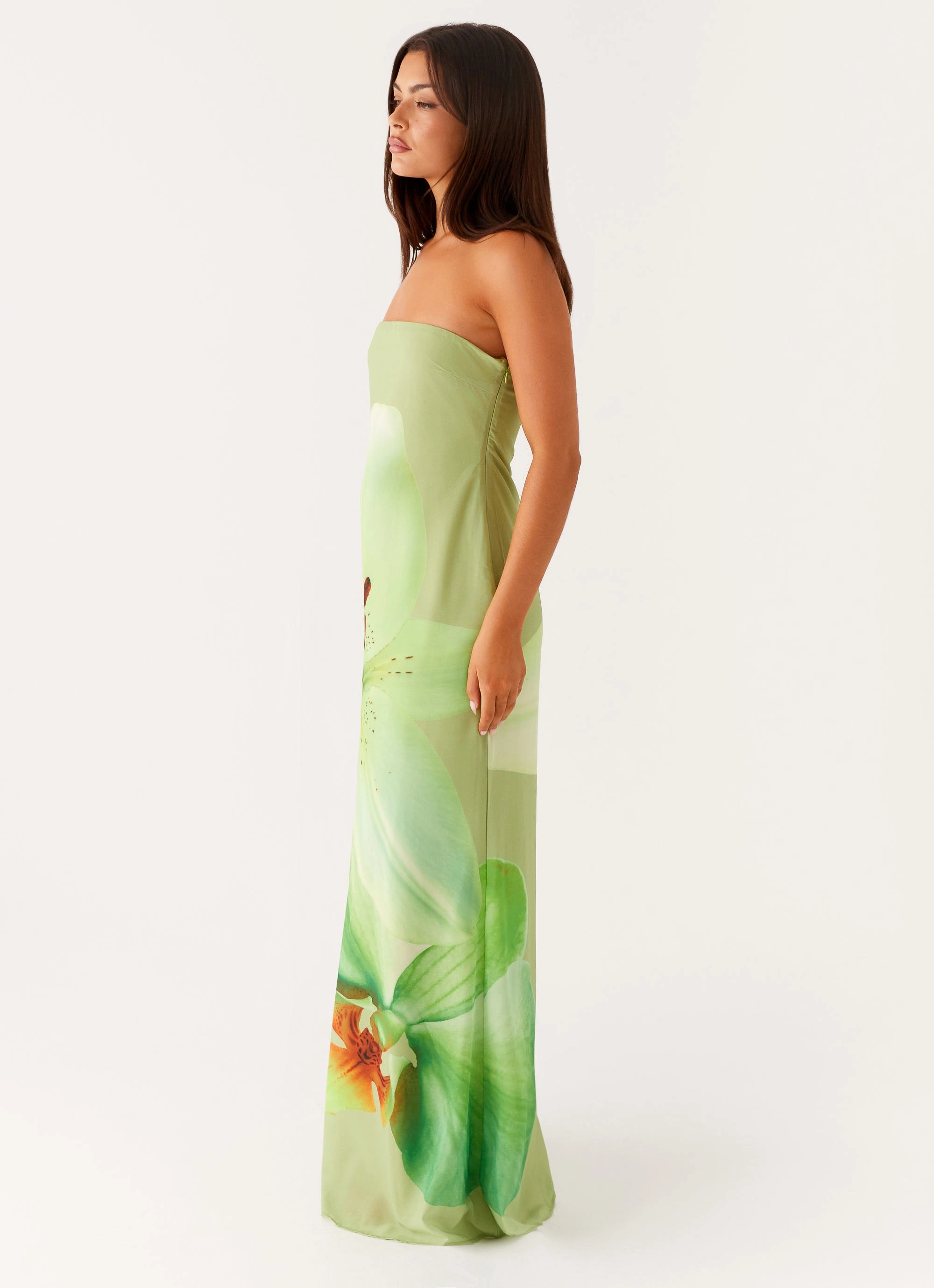 Darcy Maxi Dress - Green Floral Versatile Look Bold Statement