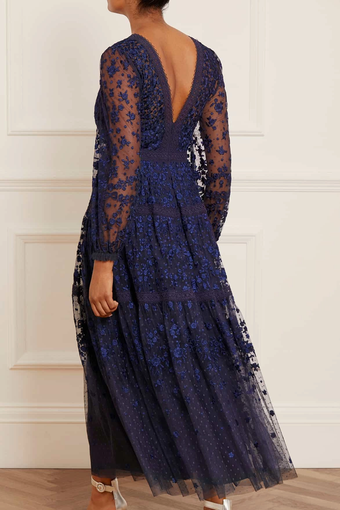 Celestia Ribbon Ankle Gown Elegant Finish Seasonal Style