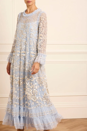 Versatile Layer Wear Celia Long Sleeve Ankle Gown