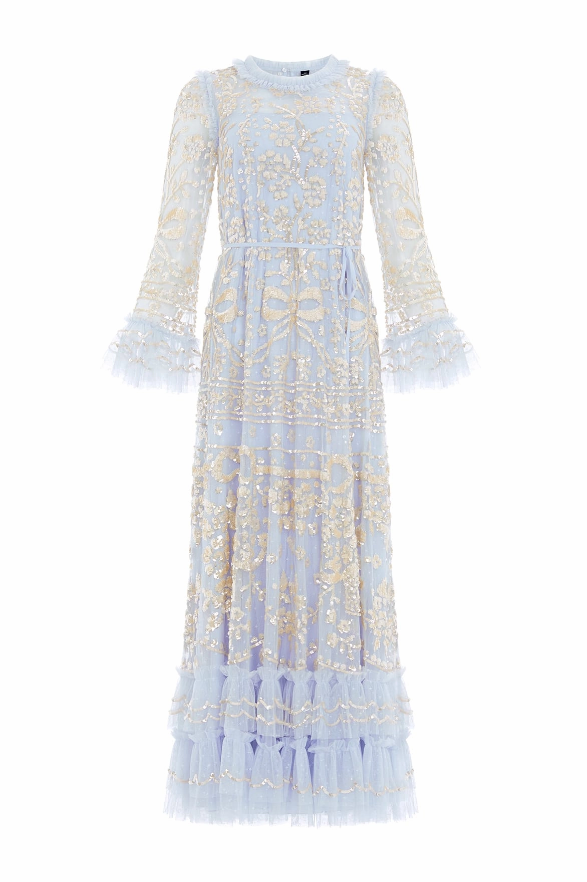 Celia Long Sleeve Ankle Gown Morning Glow