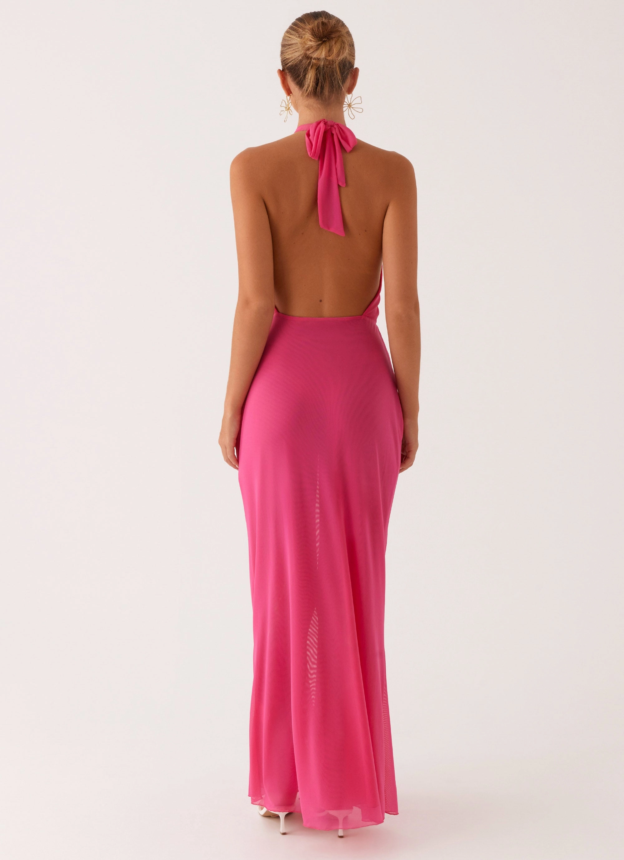 Flexible Waist Centre Stage Maxi Dress - Pink