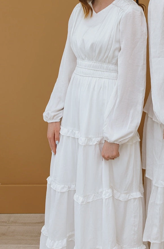Violet Temple Dress Soft Detail knee-length