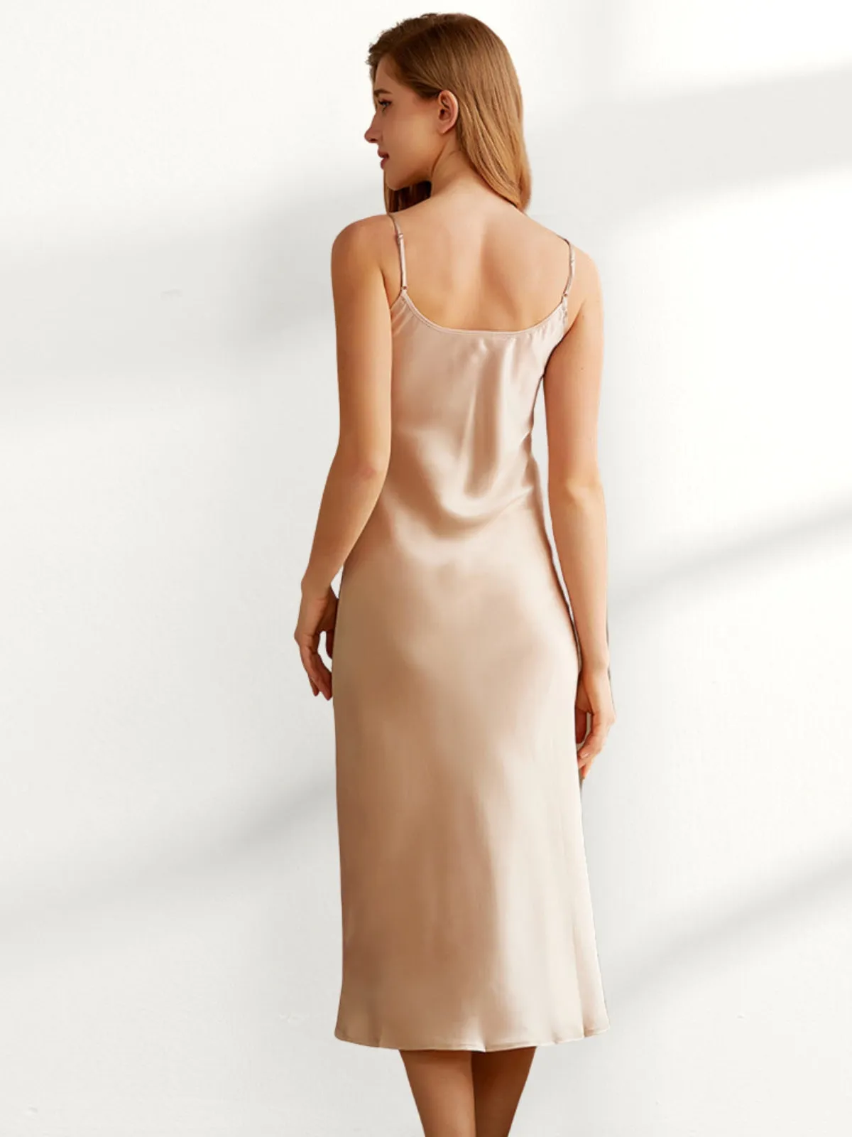 Champagne Silk Nightgown