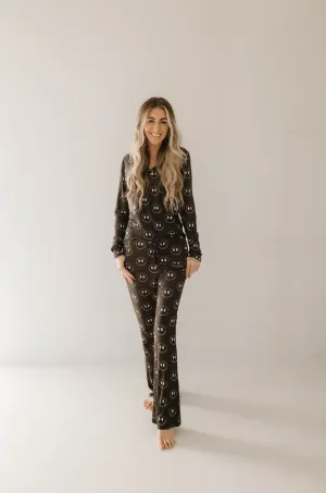 Charcoal & White ff Smile | Women's Bamboo Pajamas