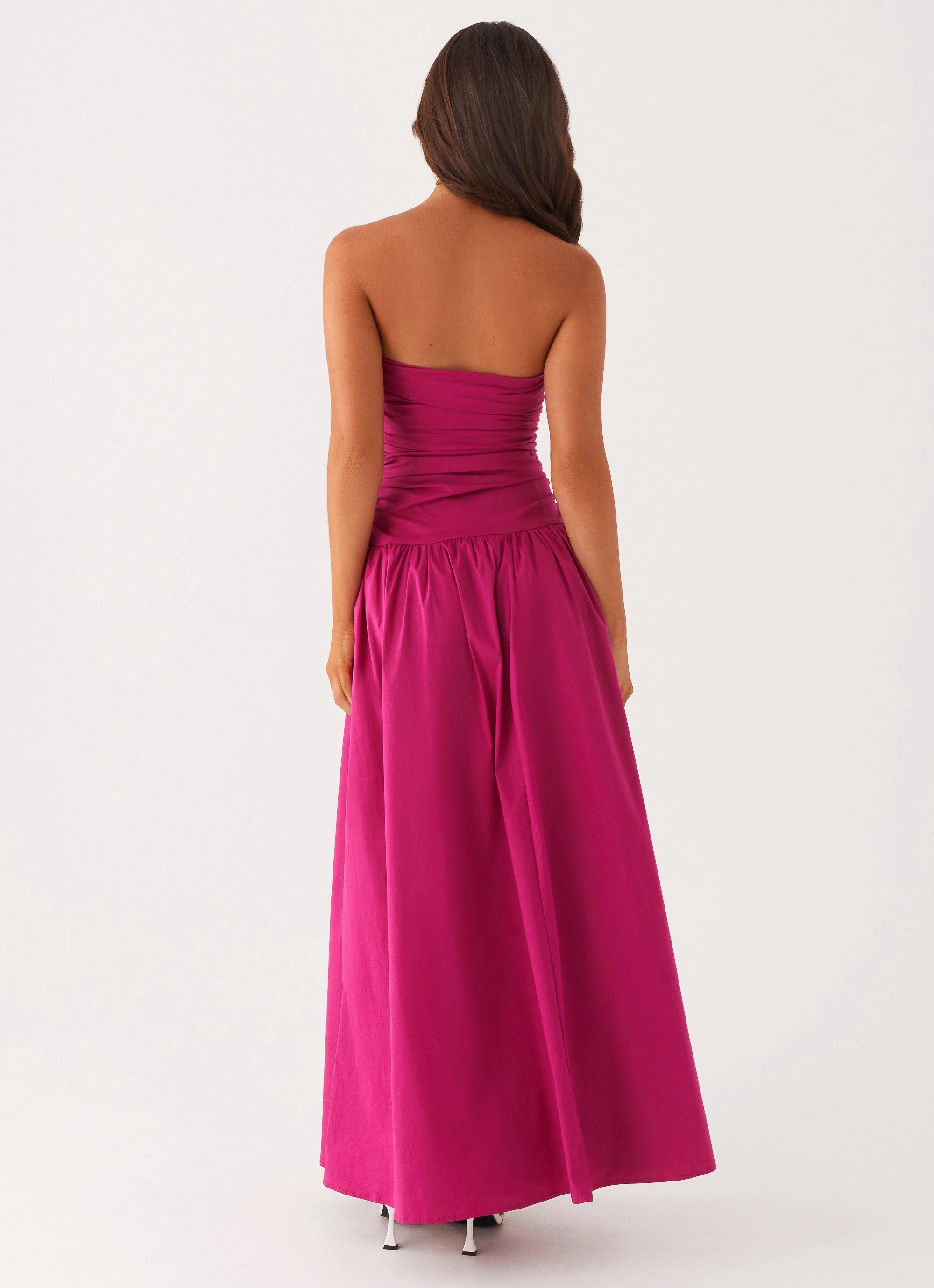 Work Vibe Carmel Maxi Dress - Fuchsia