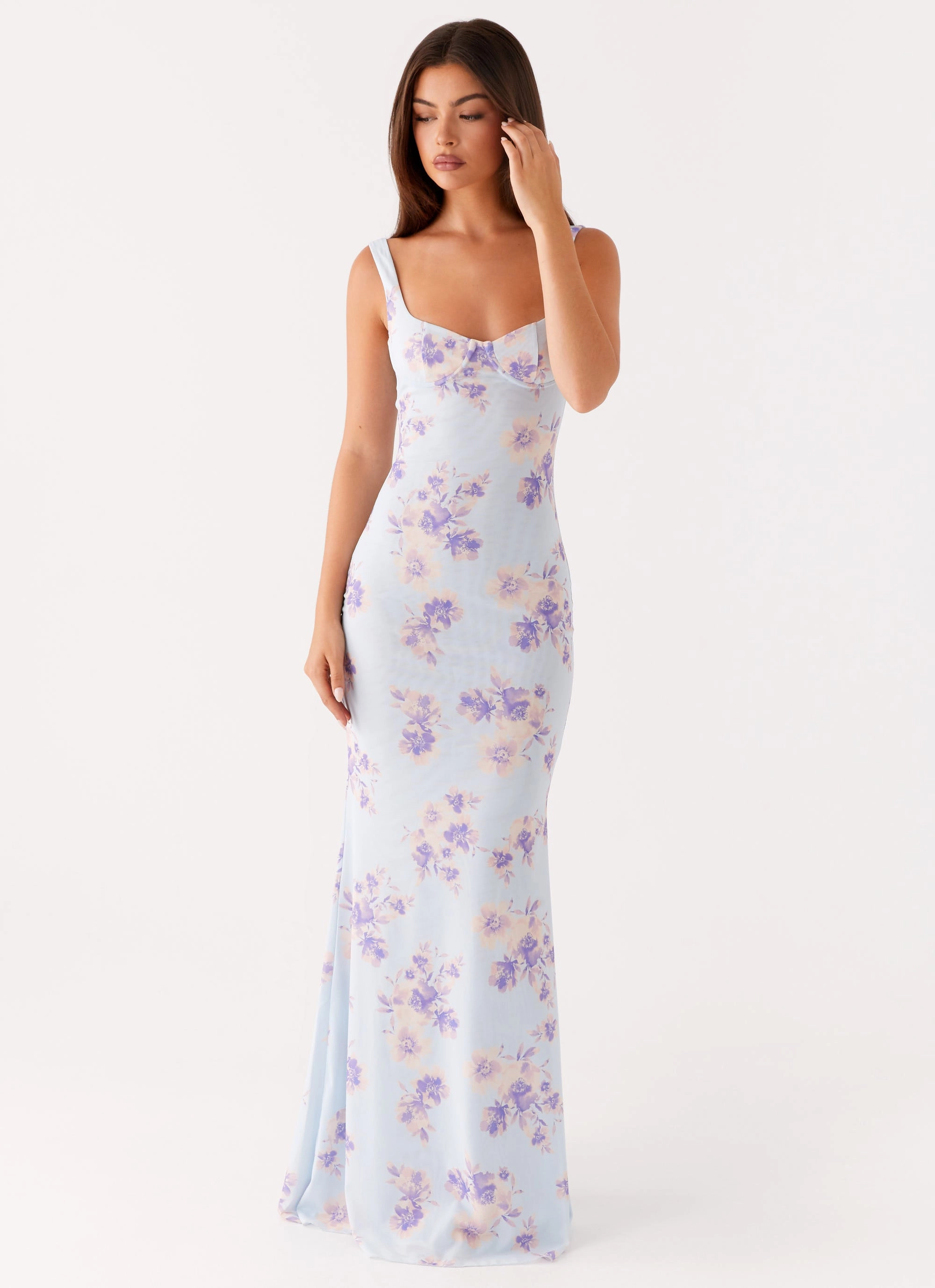 Charity Maxi Dress - Print V Neckline All Day Look