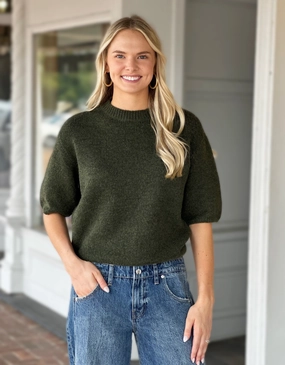 HighElasticity Thread Charlie B Balloon Sleeve Sweater in Spruce