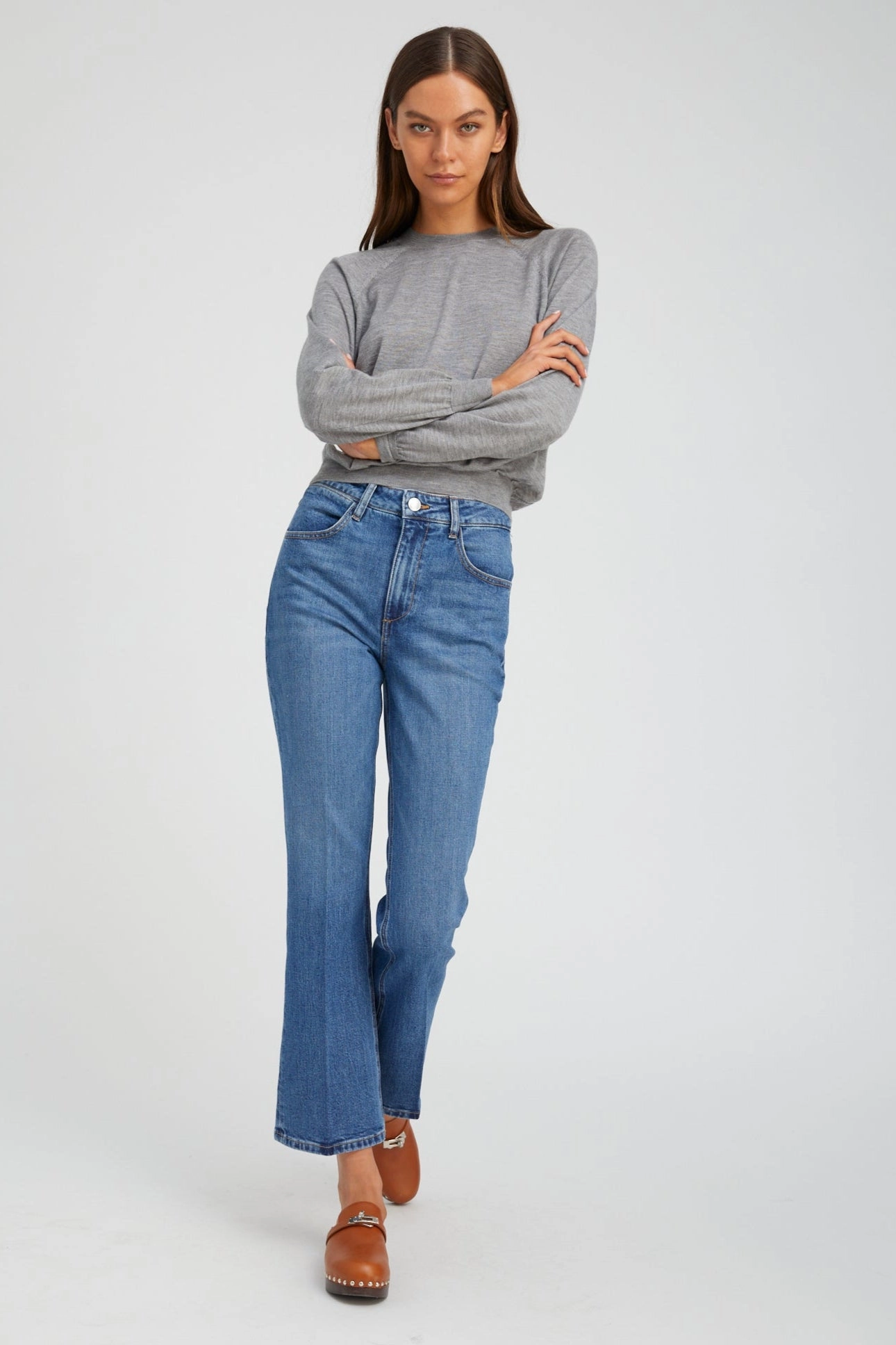 MachineWashable Charlotte Ankle Flare Denim
