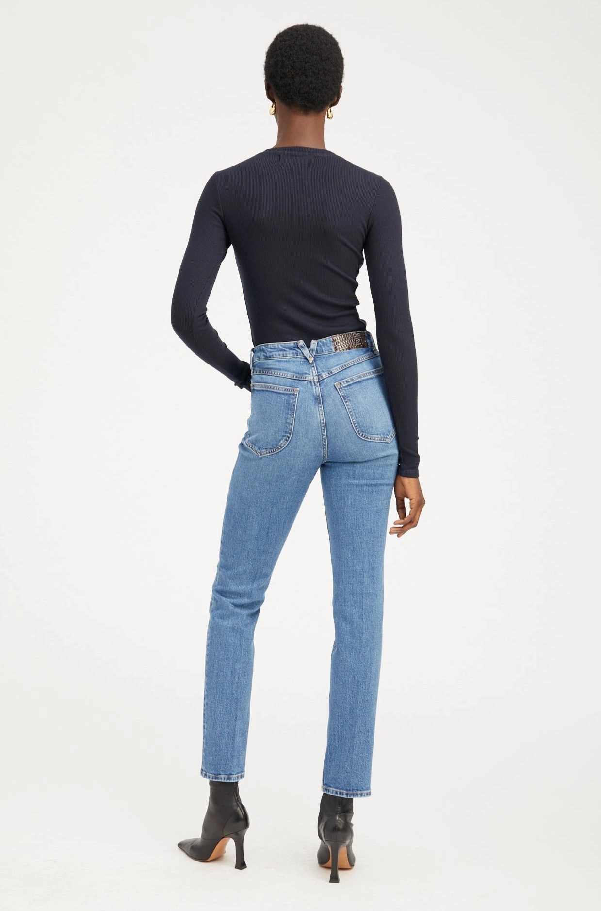 Charlotte Slim Straight Denim Cozy Design ReflectiveAccentDetails
