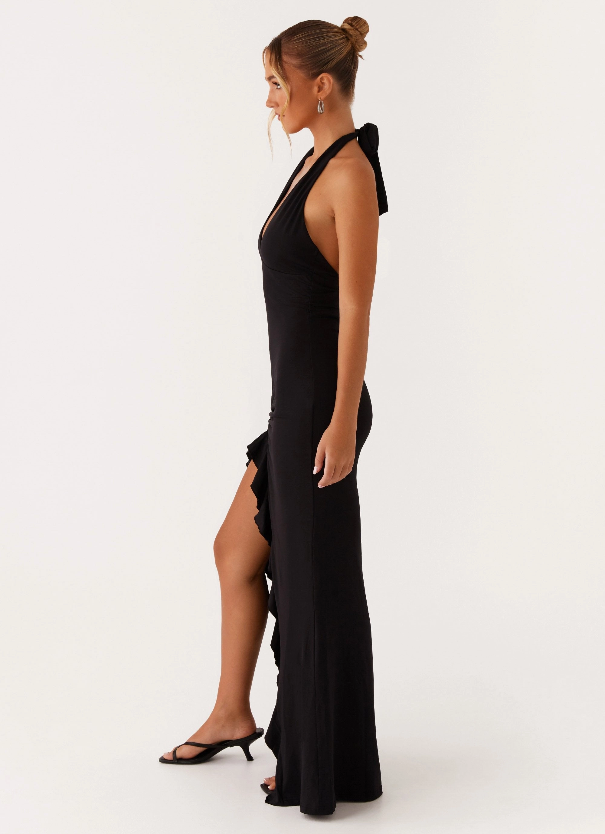 Charmed By You Maxi Dress - Black Villa Mood