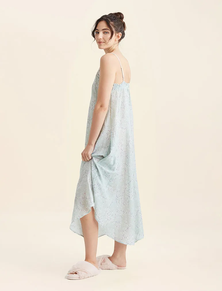 Cheri Blossom Lace Front Maxi Nightie
