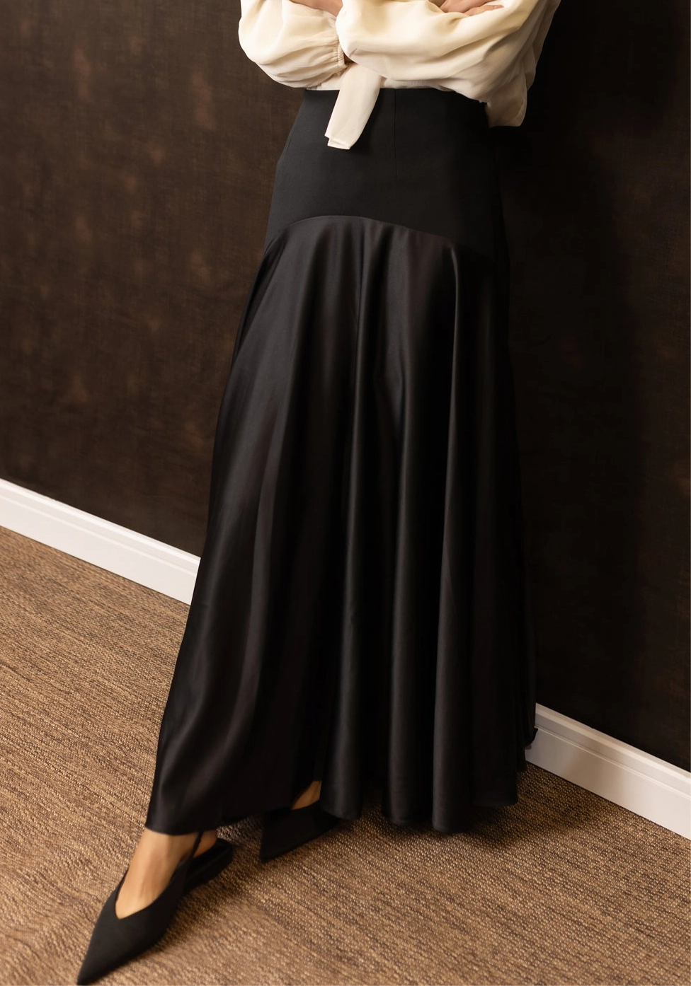 Tie Dye Style Cherie Skirt | Black