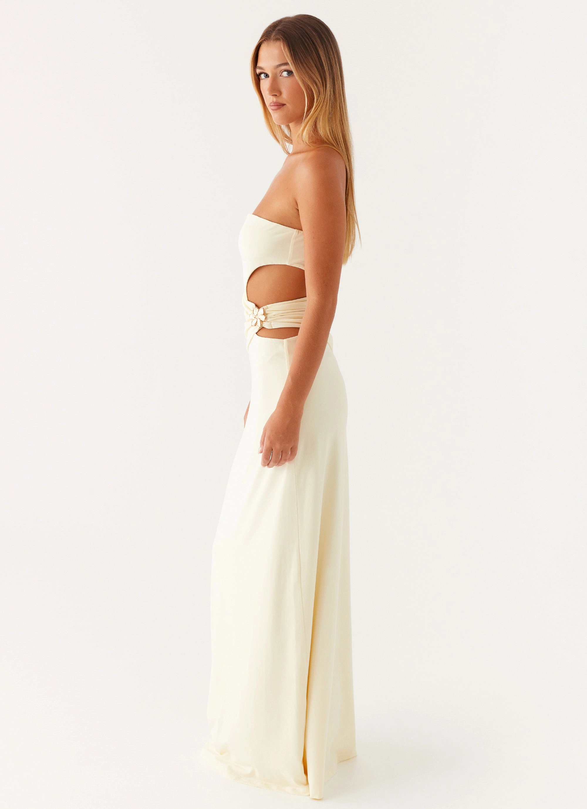 Bust-Enhancing Anetta Maxi Dress - Yellow