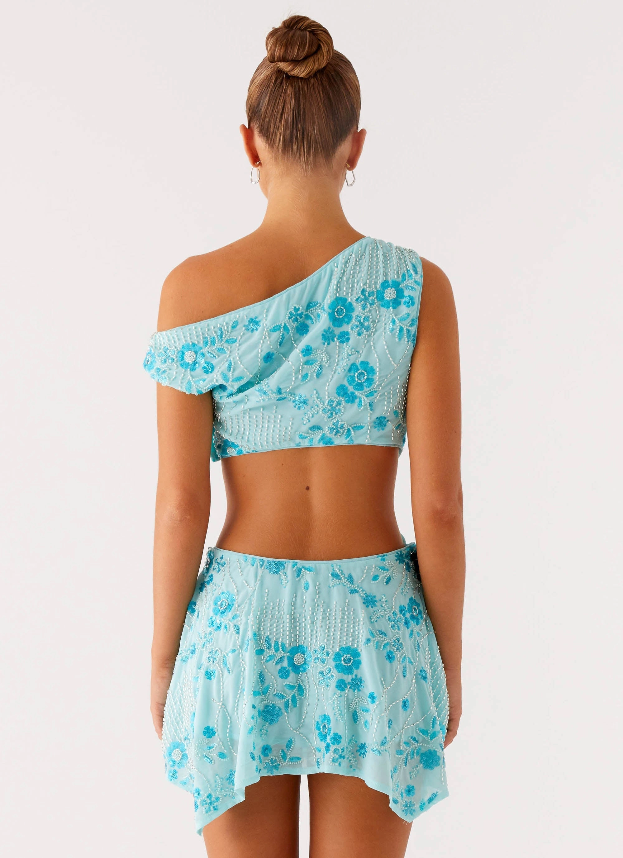 Soft Glide Minimal Mood Aletta Sequin Mini Dress - Blue