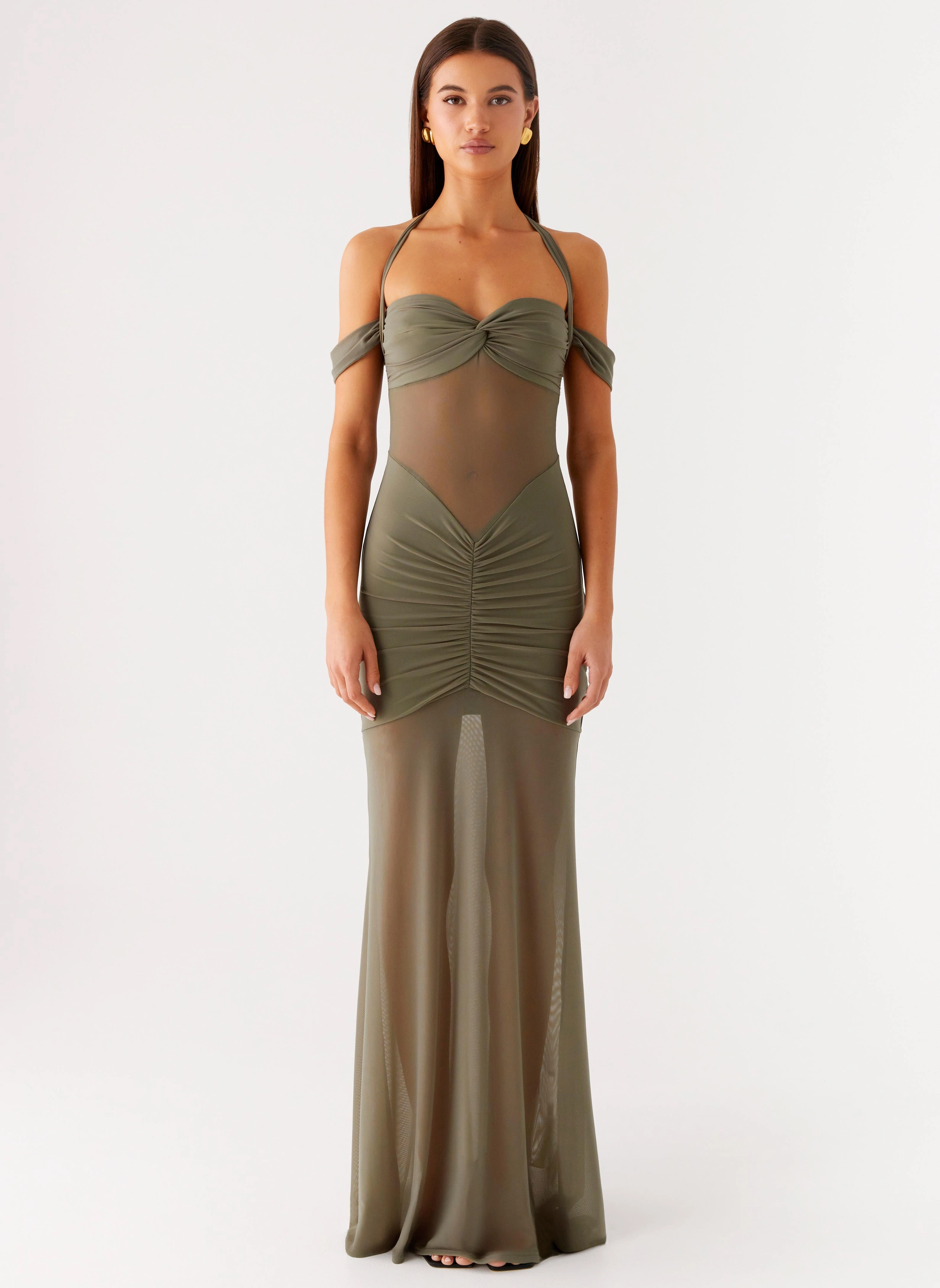 Ivy Lane Maxi Dress - Olive Comfortable fit