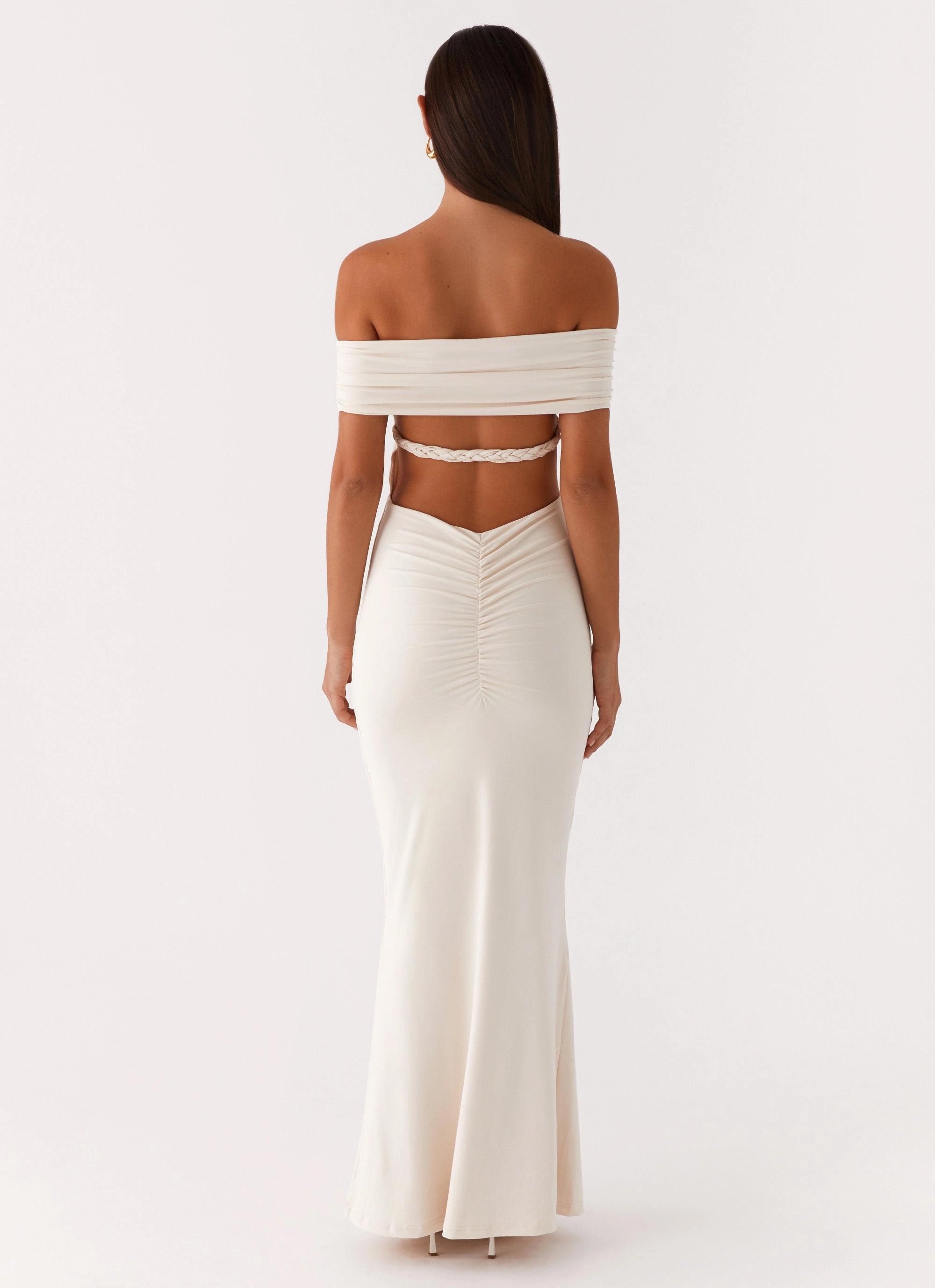 Fashion-Forward Fit Smart Layers Illusion Maxi Dress - Ivory
