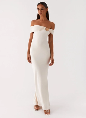 Illusion Maxi Dress - Ivory Urban Light