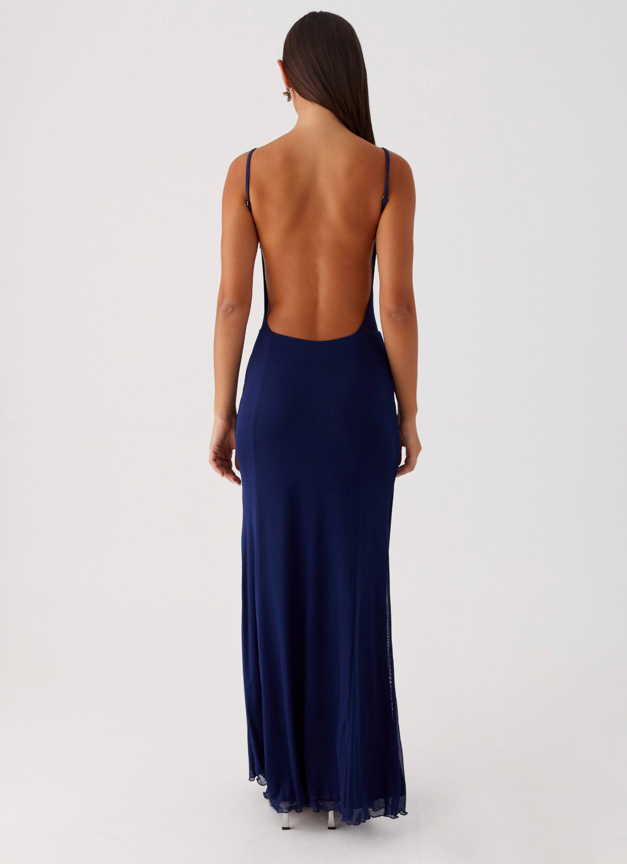 Soft cotton blend dress Miranda Maxi Dress - Navy