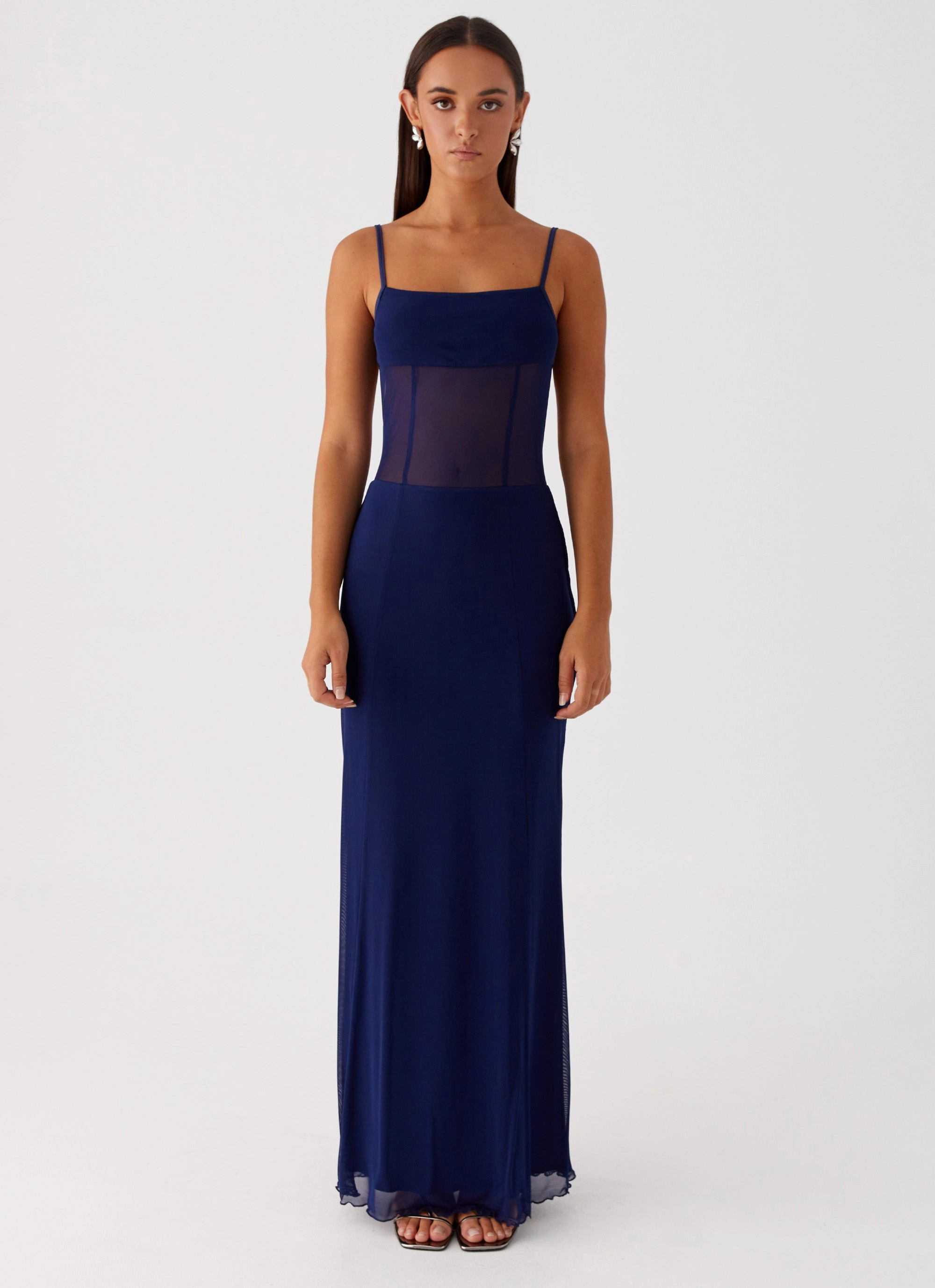 Flattering Style Miranda Maxi Dress - Navy