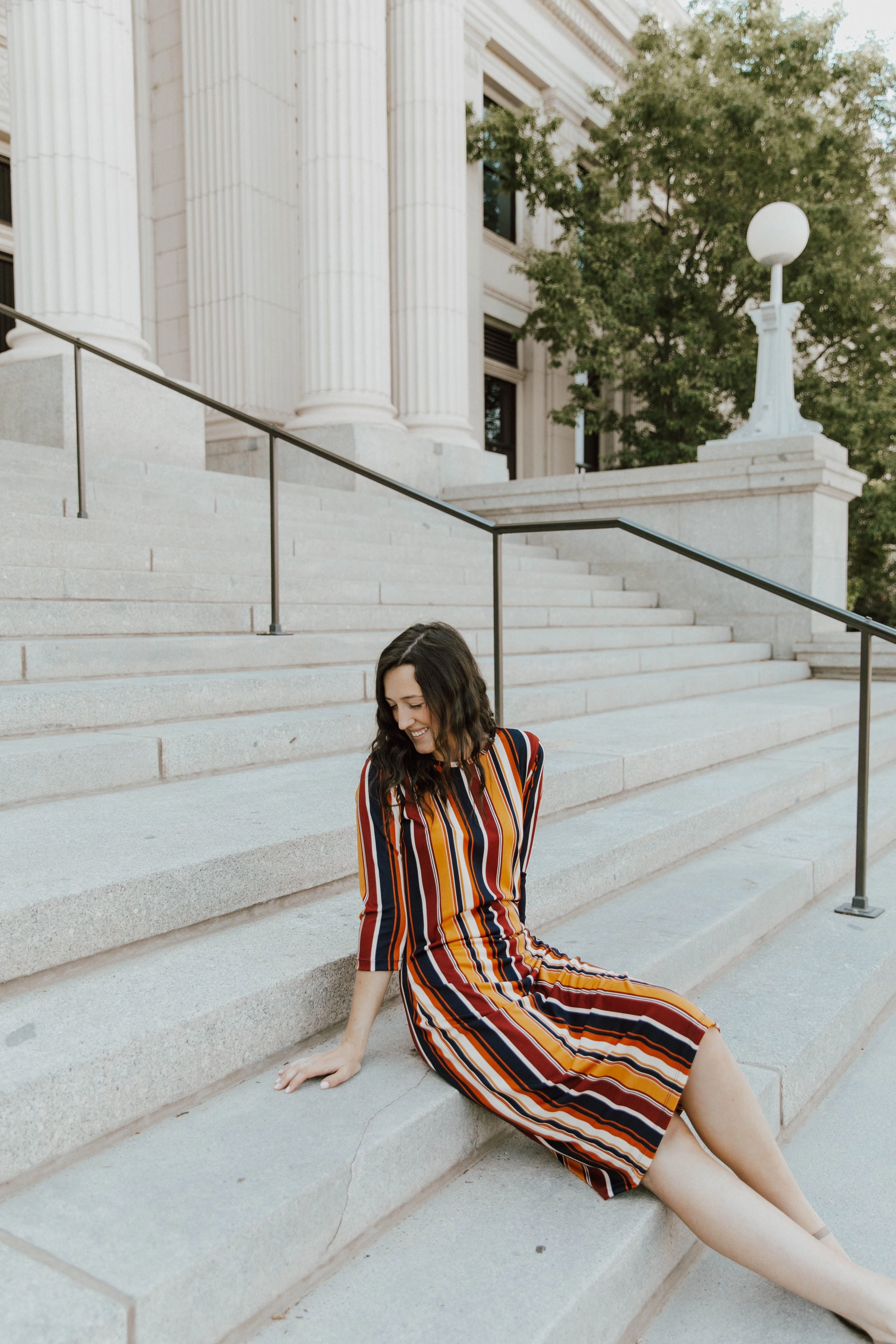 Jadyn Dress Collegiate Multi-stripe Lounge Mode