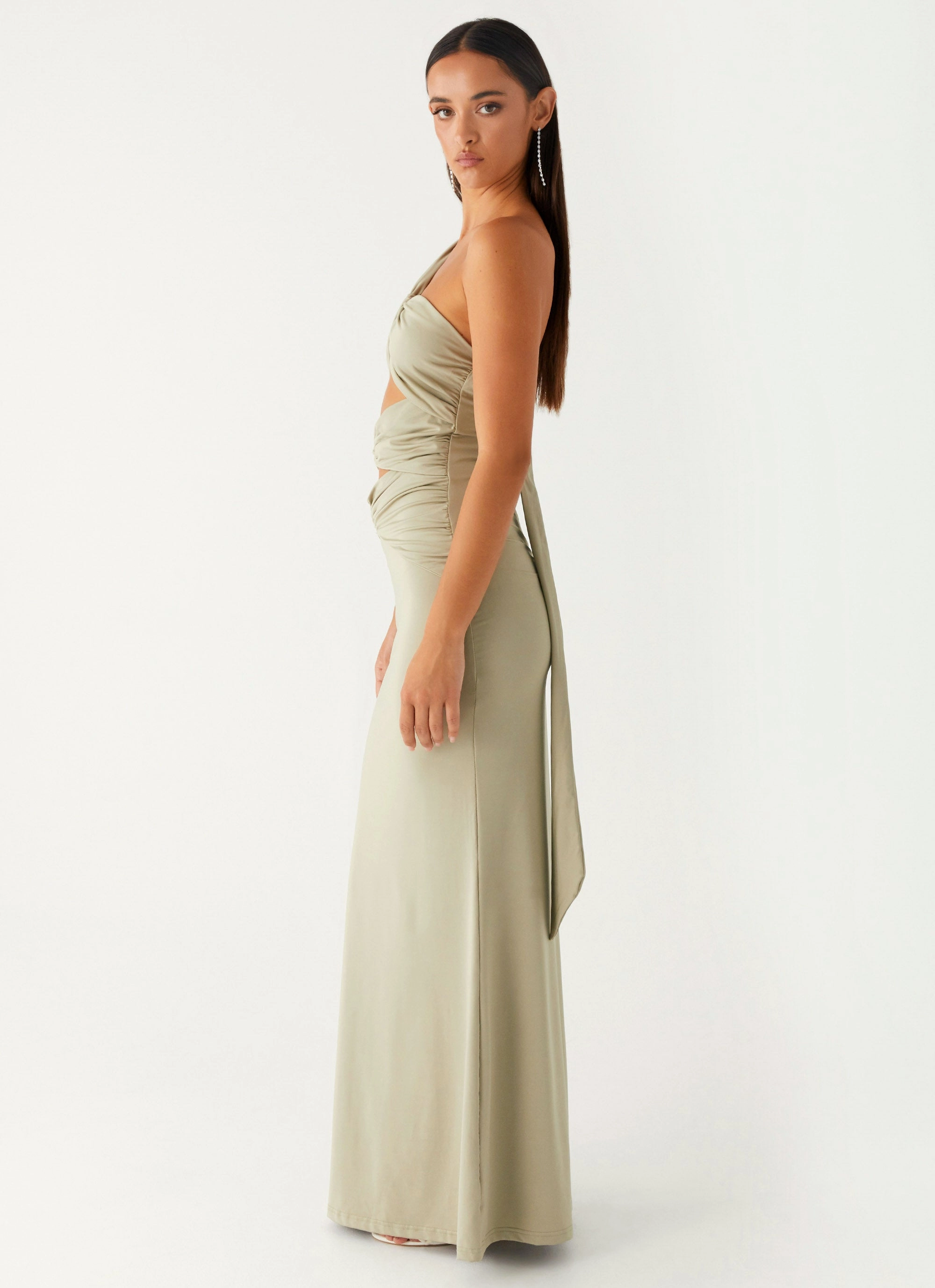 Christie Maxi Dress - Sage Fitted Base