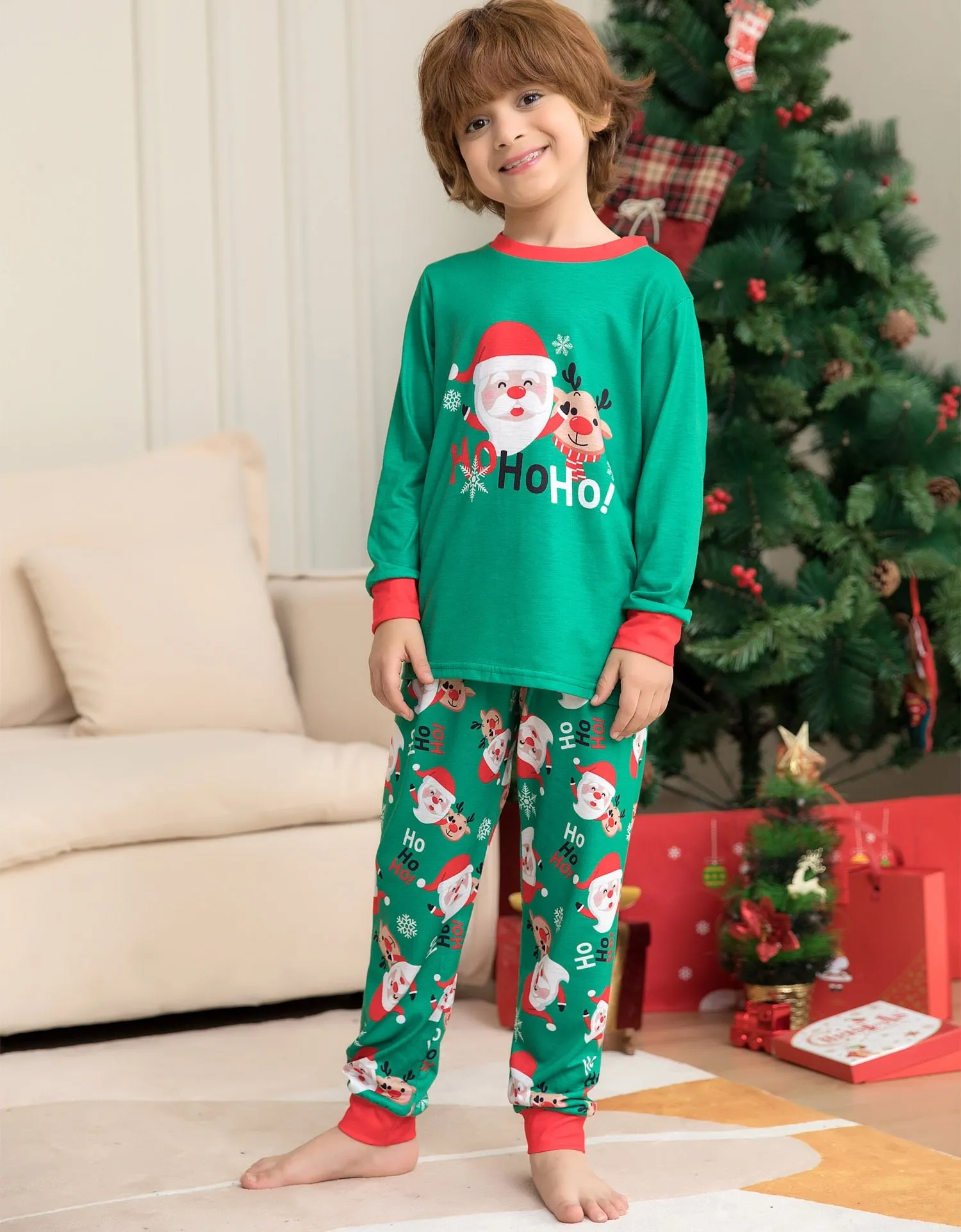 Christmas Family Pajamas Set 2023 Xmas Matching Outfit Adult Kids Women Pyjamas Clothes Mother And Daughter Father Son Sleepwear
