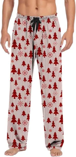 Christmas Pj Pants Pants with Drawstring and Pockets Mens Lounge Pants Pajama Pants for Men Pajama Pants for Mens