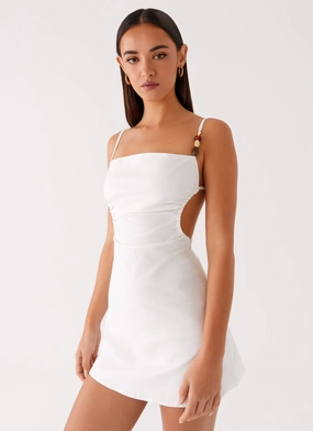 Layering Comfort Marlon Mini Dress - White